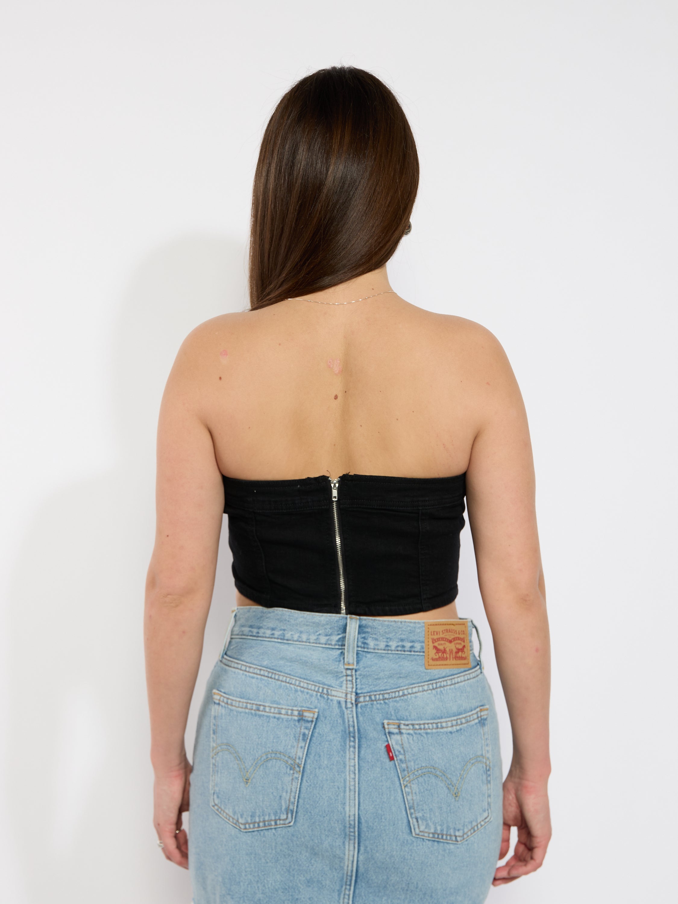 Denim Tube Top