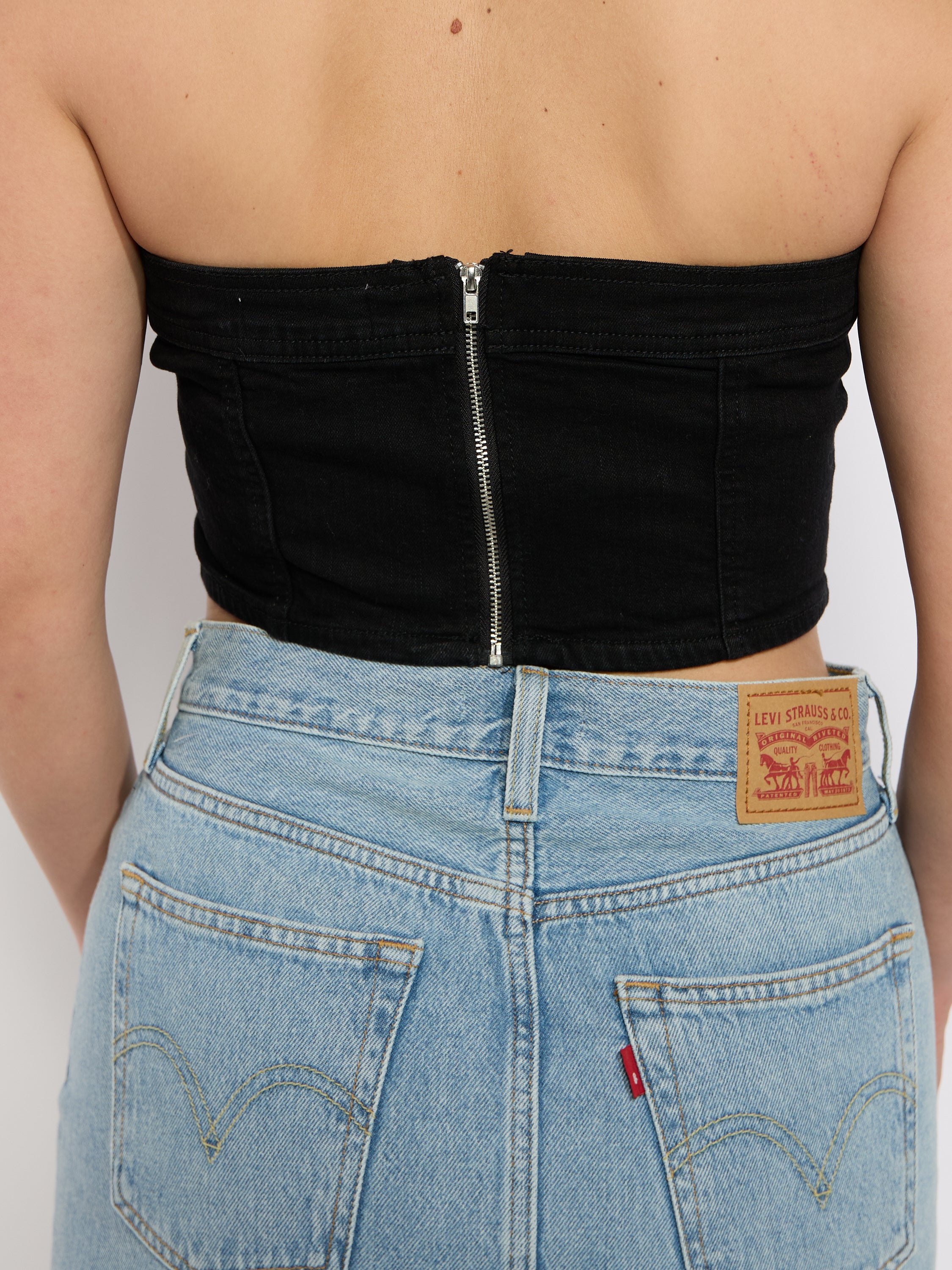 Denim Tube Top