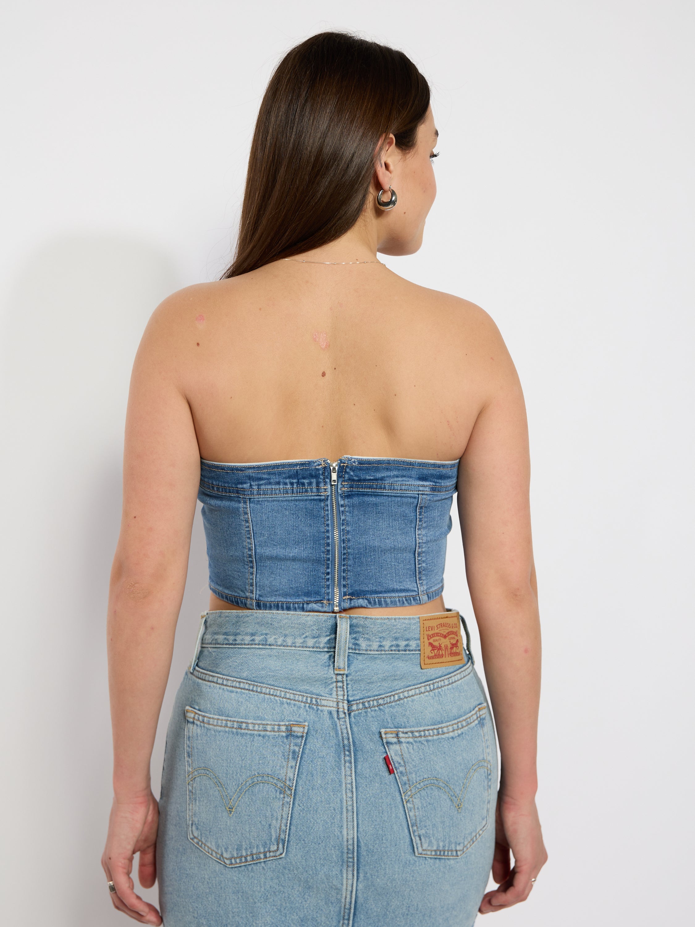 Denim Tube Top