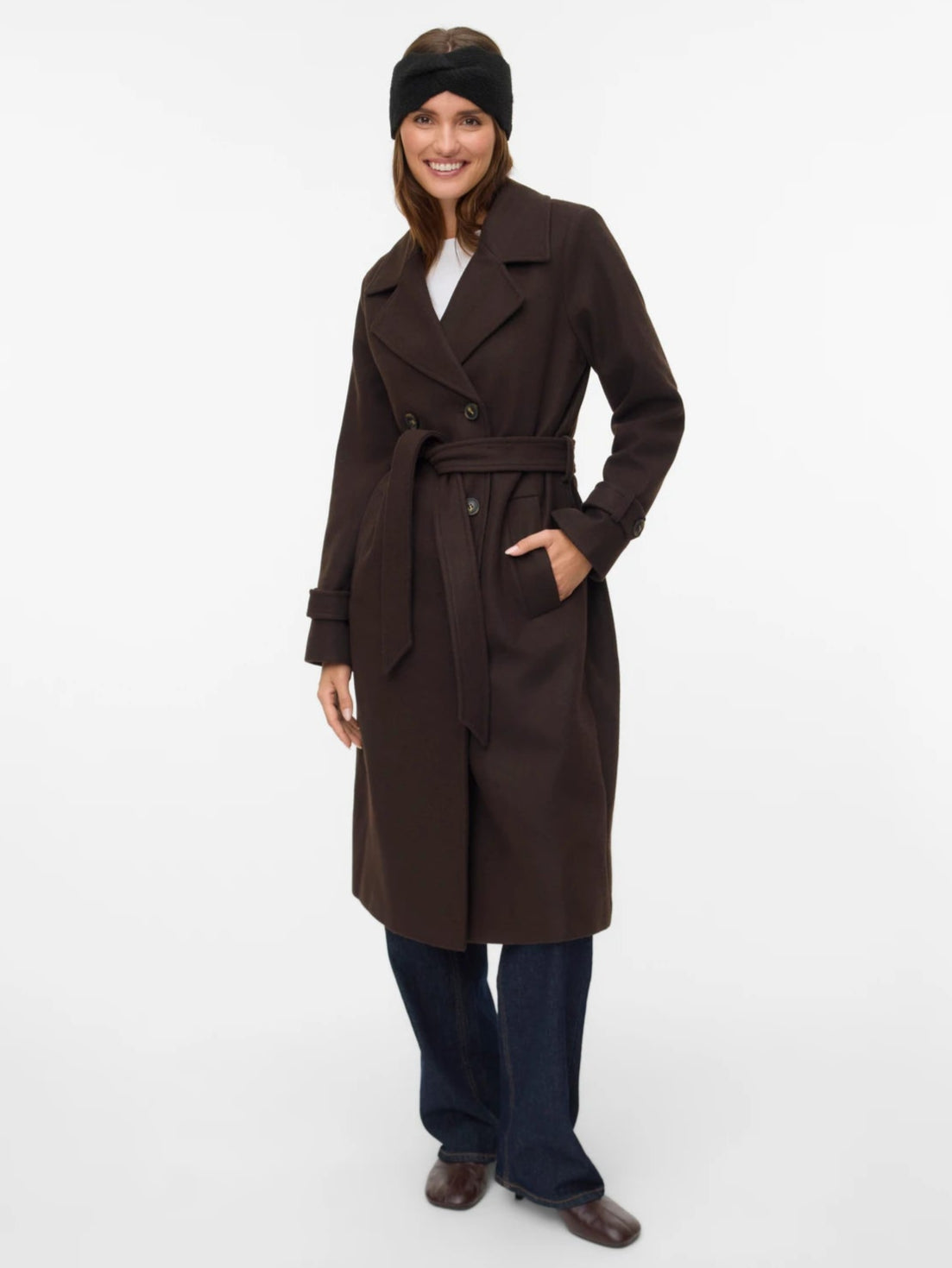 Vero Moda Fortune Vega Long Belted Coat
