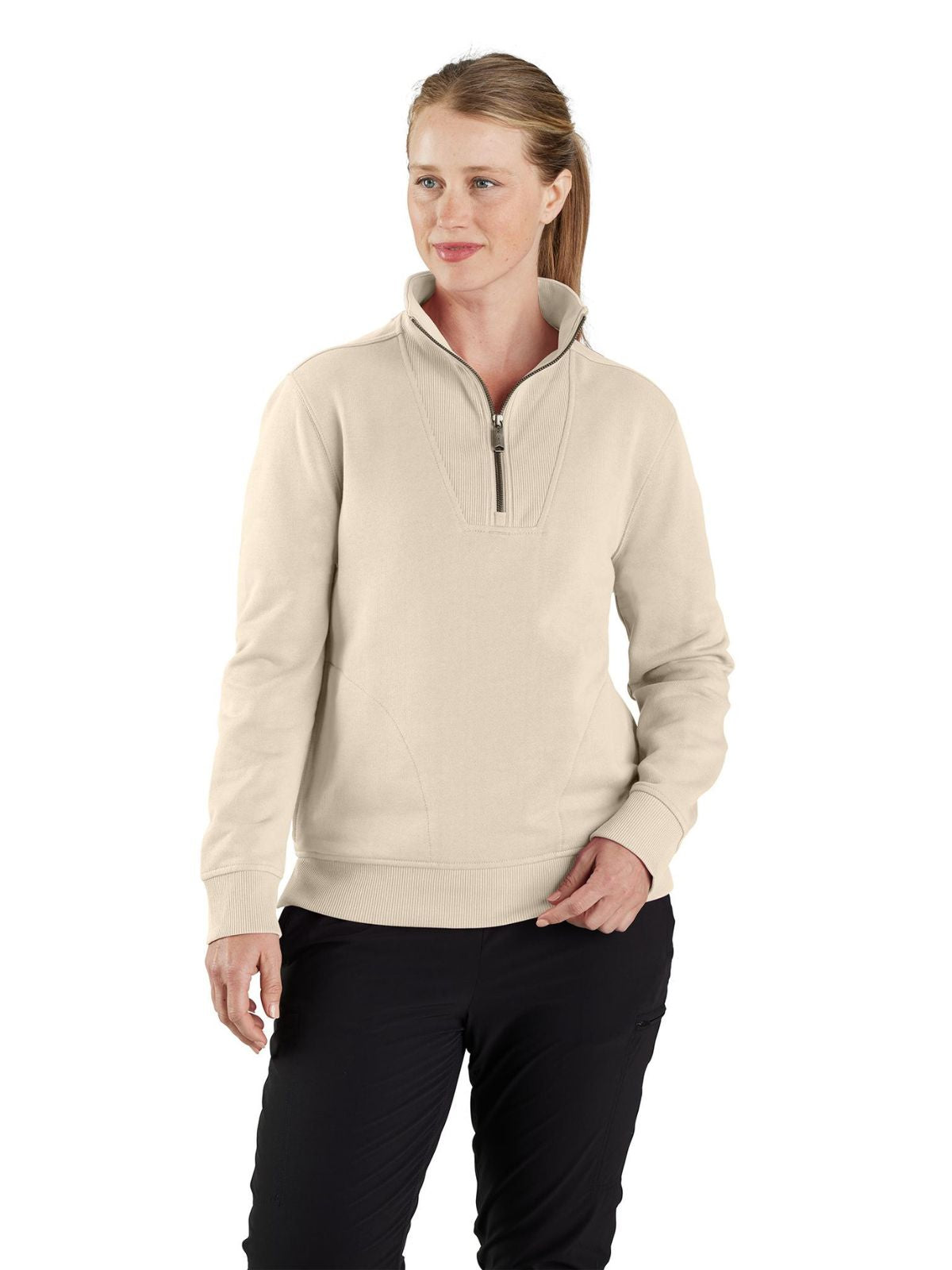 Carhartt Tencel Relaxed Fit Half-Zip Sweatshirt
