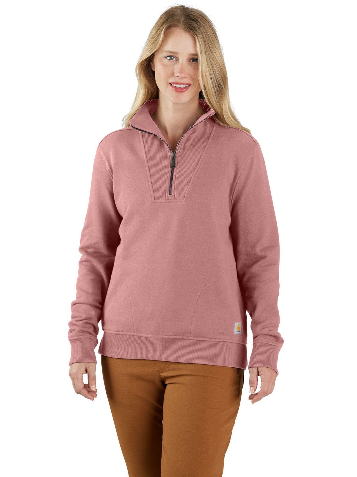 Carhartt Tencel Relaxed Fit Half-Zip Sweatshirt