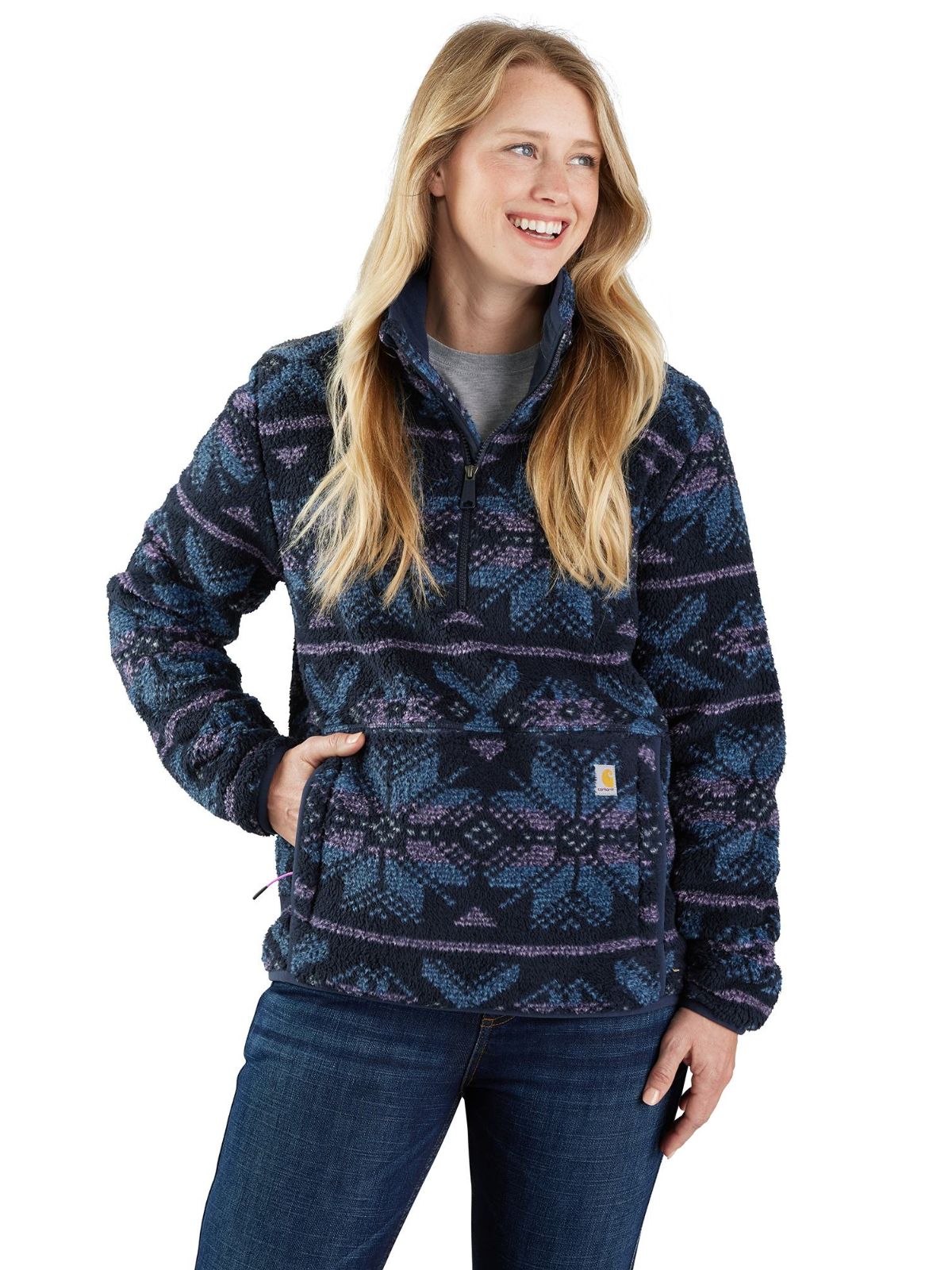Carhartt Loose Fit Fleece Quarter Zip Pullover