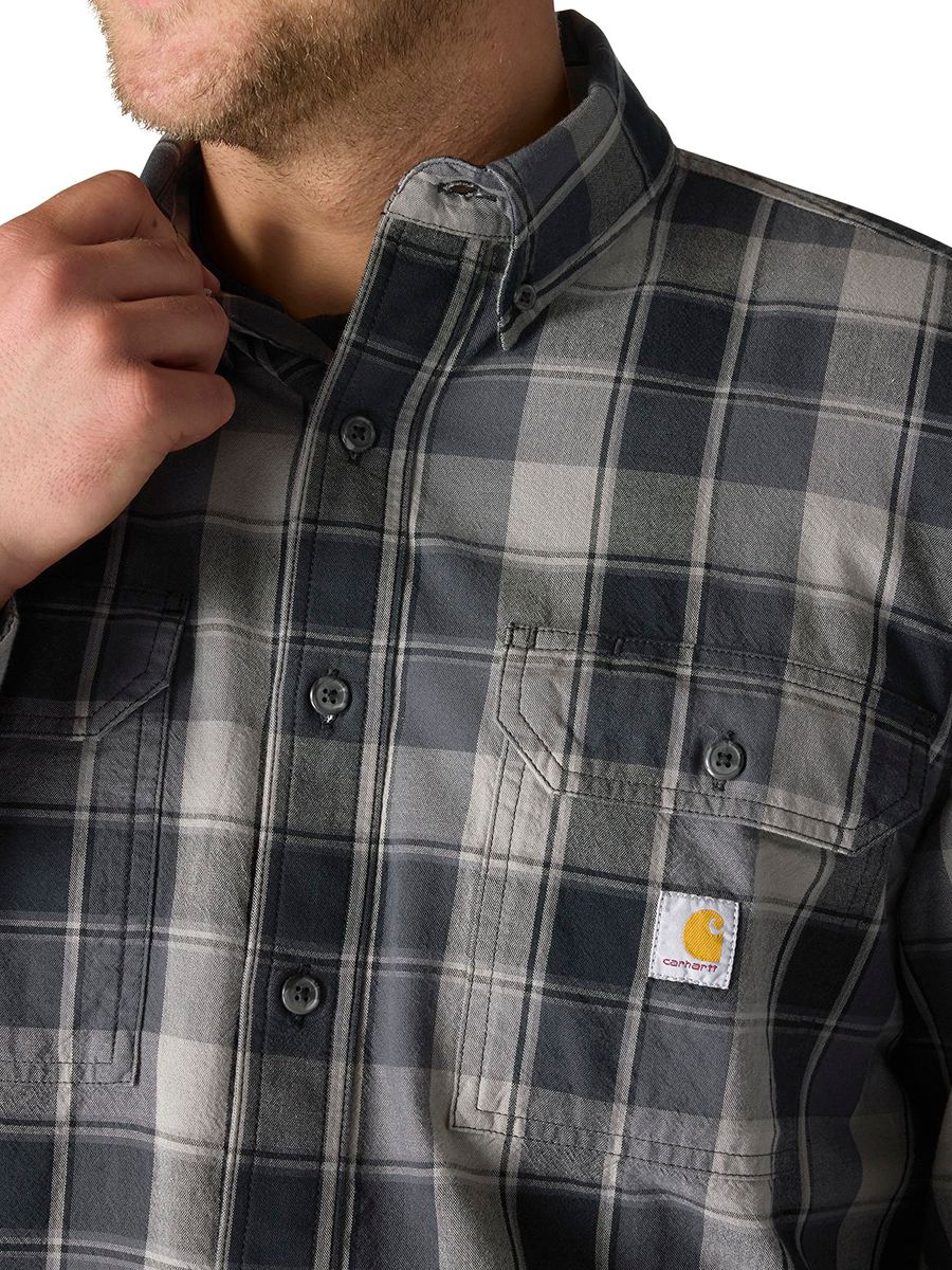 Carhartt Midweight Chambray Plaid Shirt