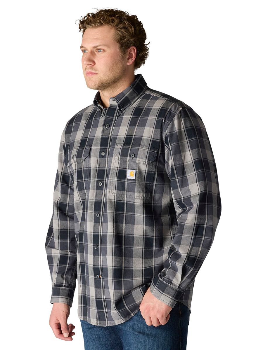 Carhartt Midweight Chambray Plaid Shirt