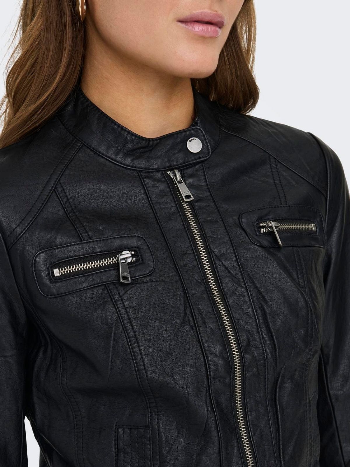 Only Bandit Faux Leather Jacket