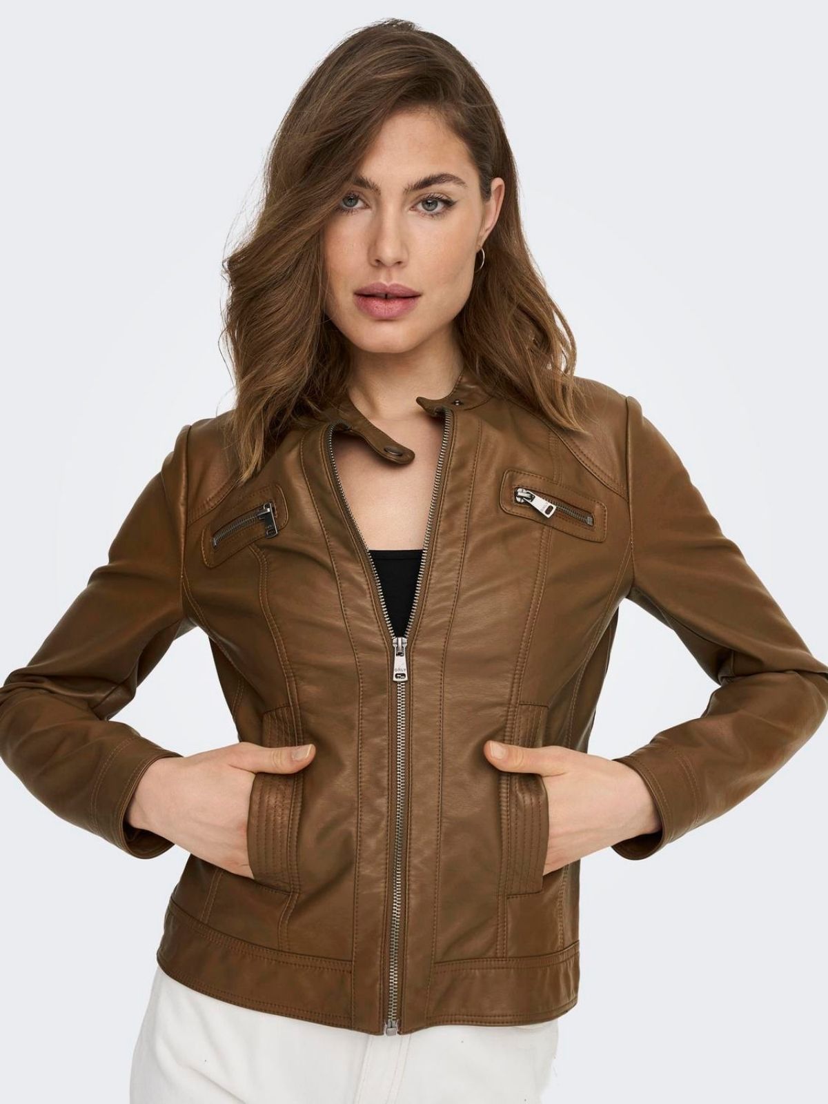 Only Bandit Faux Leather Jacket