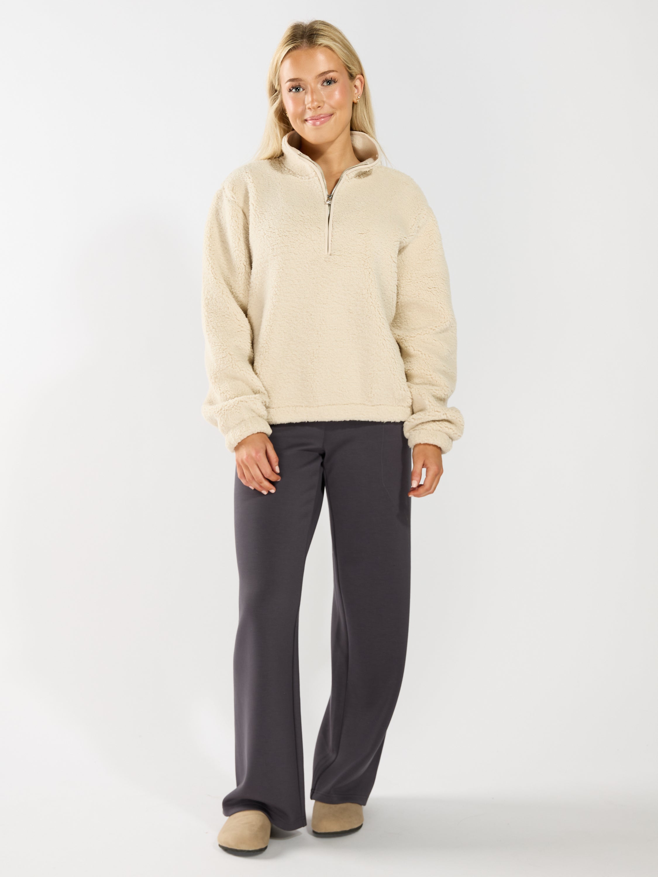 New Dallas Long Sleeve High-Neck Zip Top