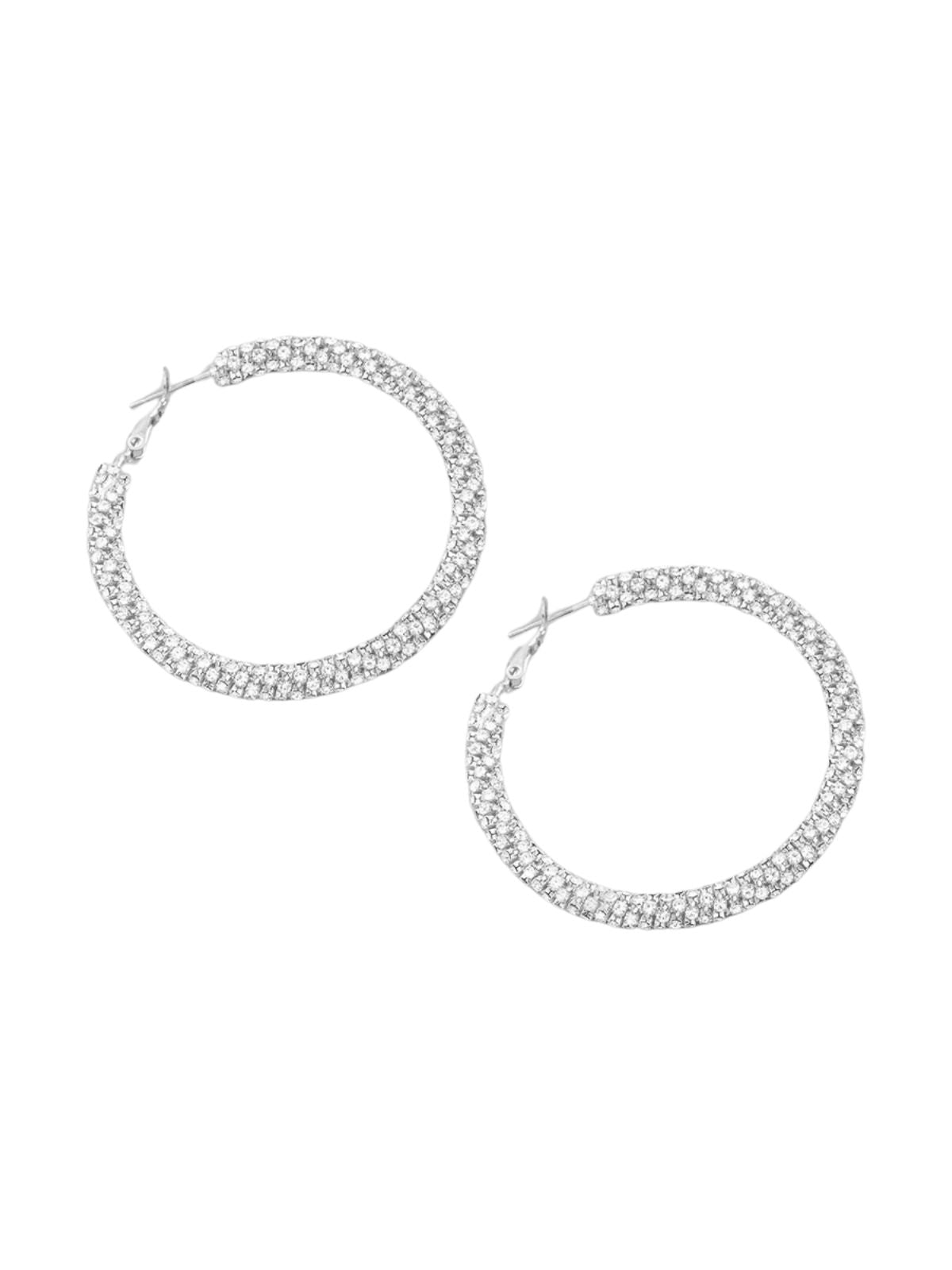 Dia Tube Hoop Earring