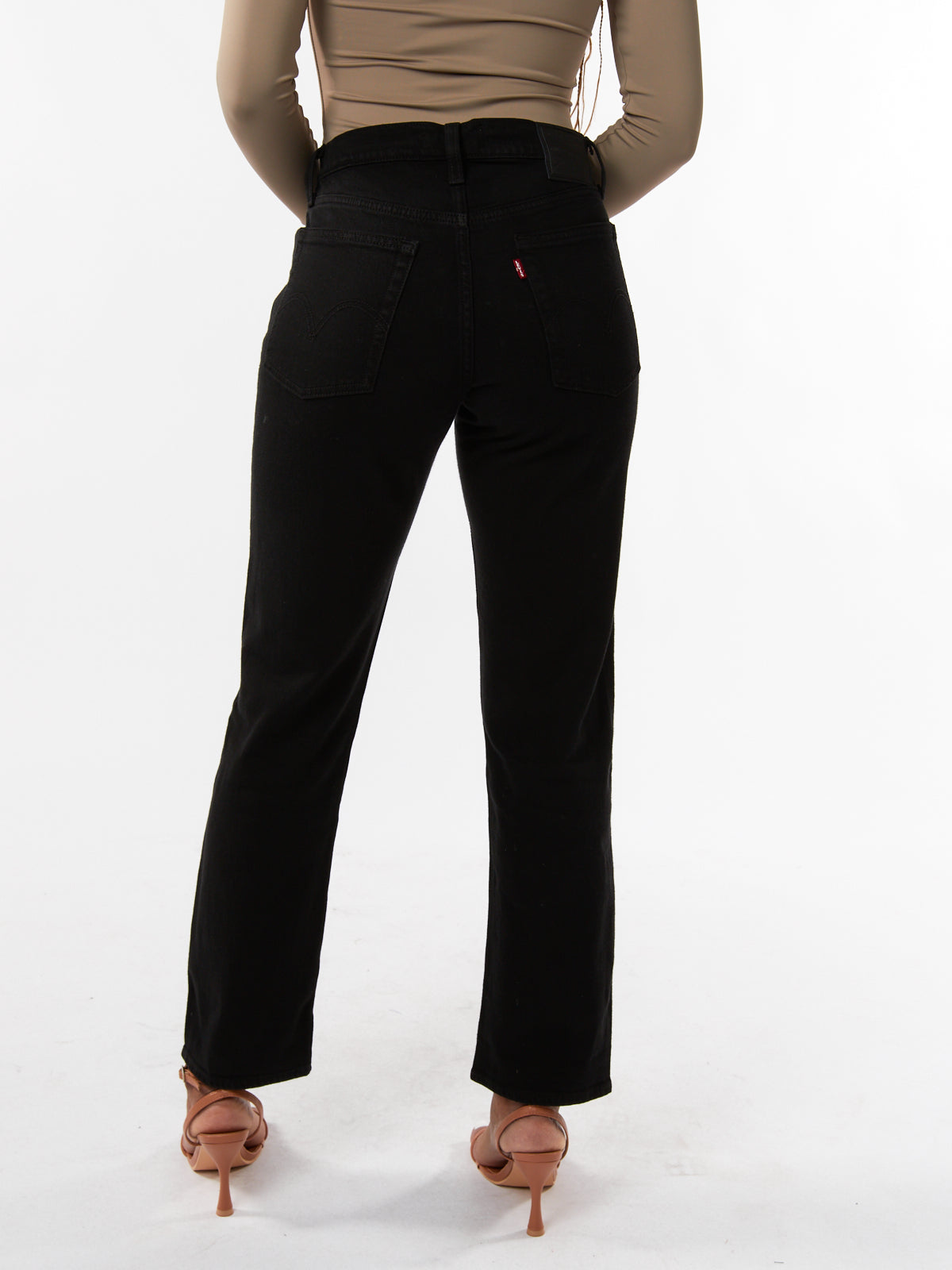 Levi's Wedgie Straight Jean Black Sprout
