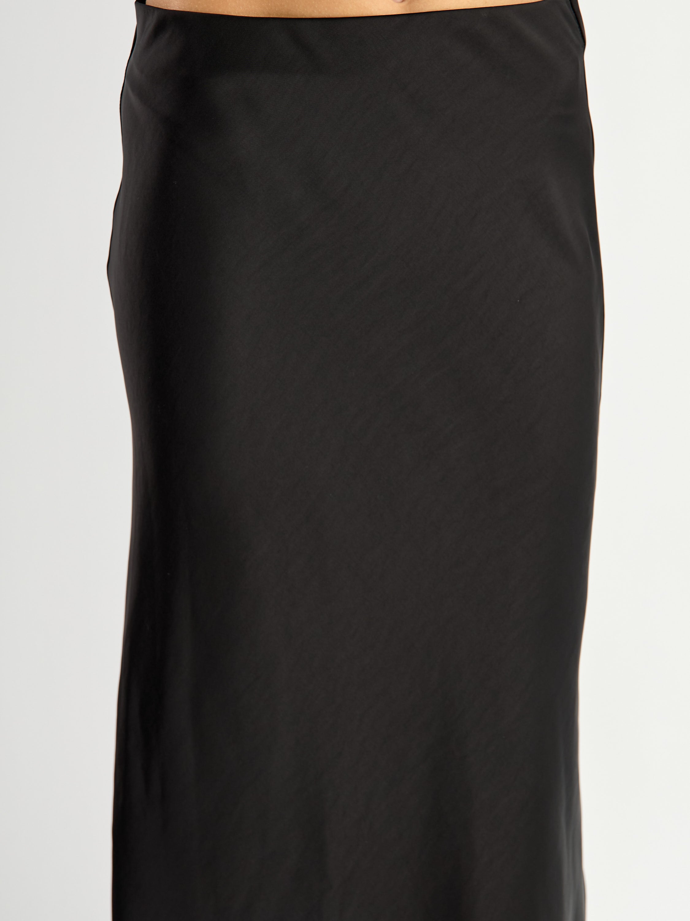 Allina Satin Midi Skirt