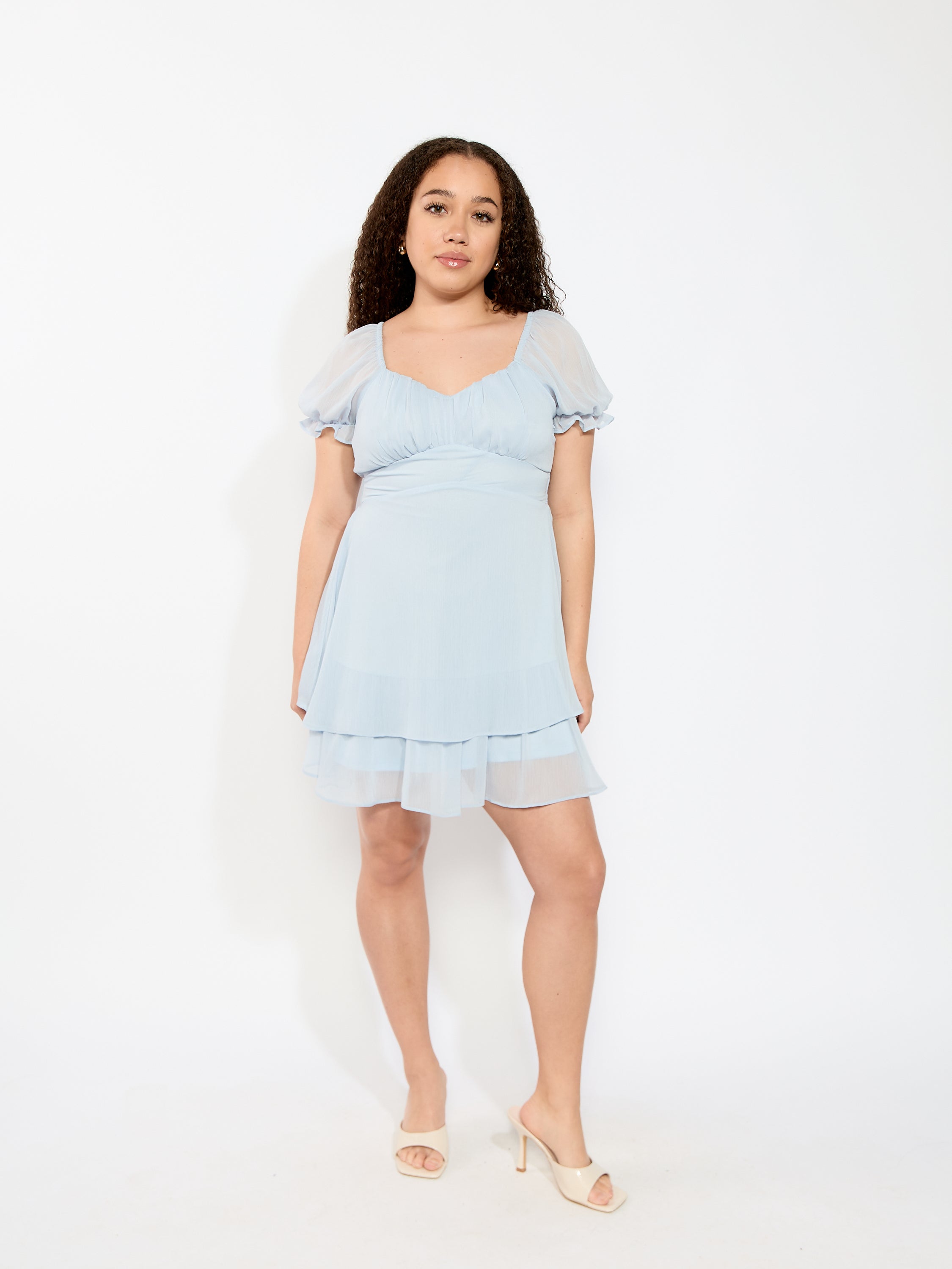 Bow Back Short Sleeve Dress