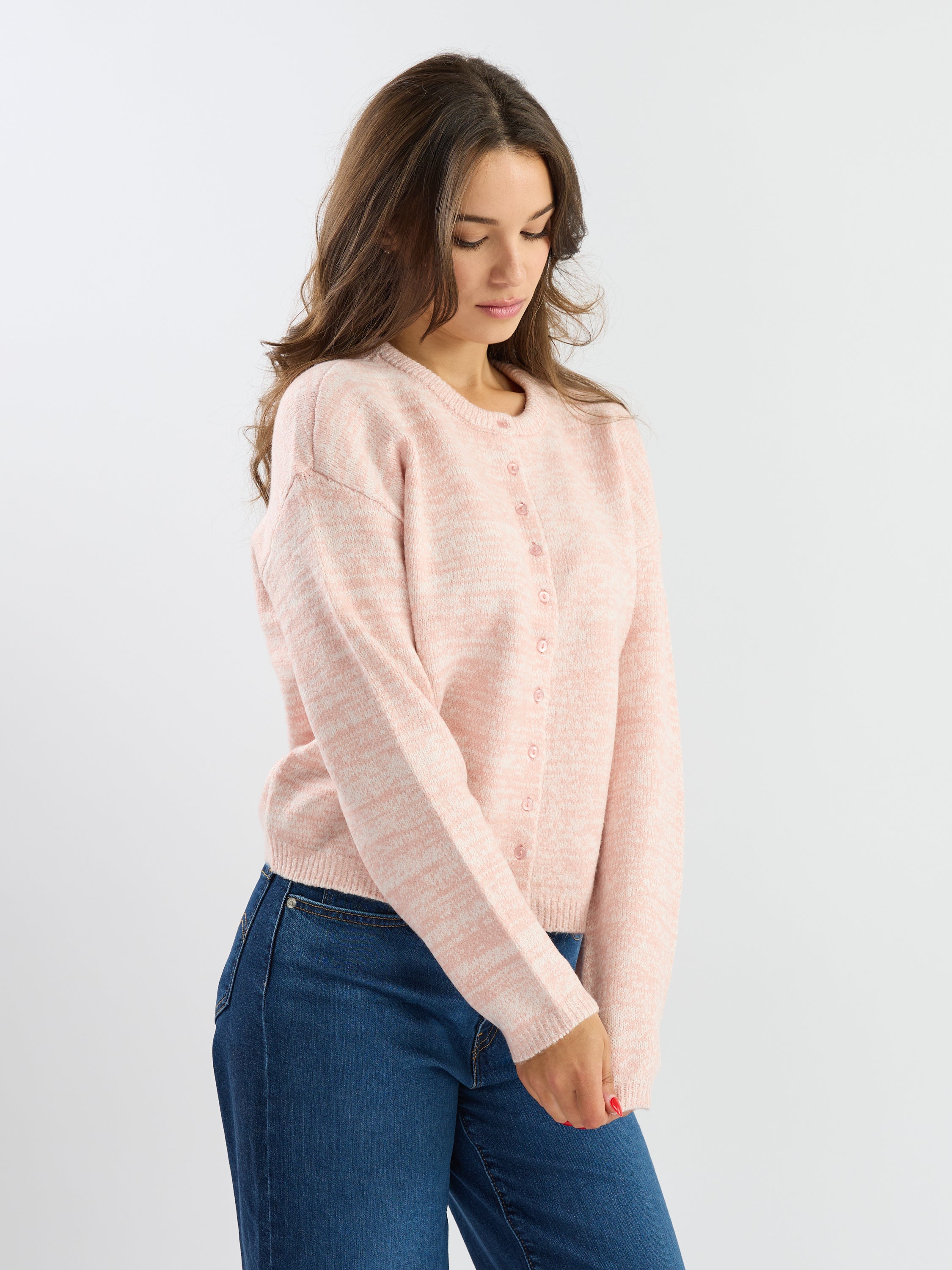 Mossy Long-Sleeve Button Cardigan