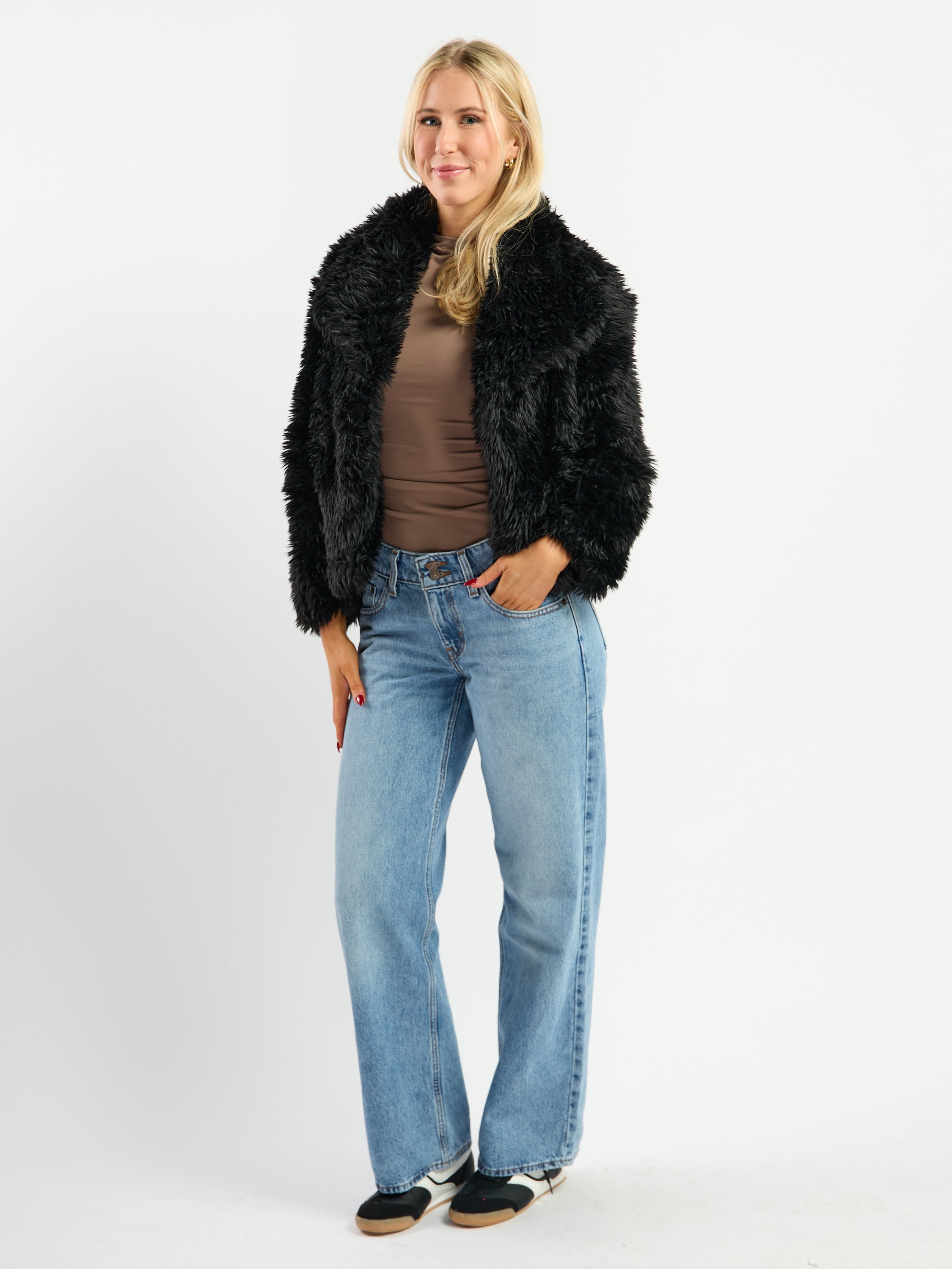 Fur Cropped Coat