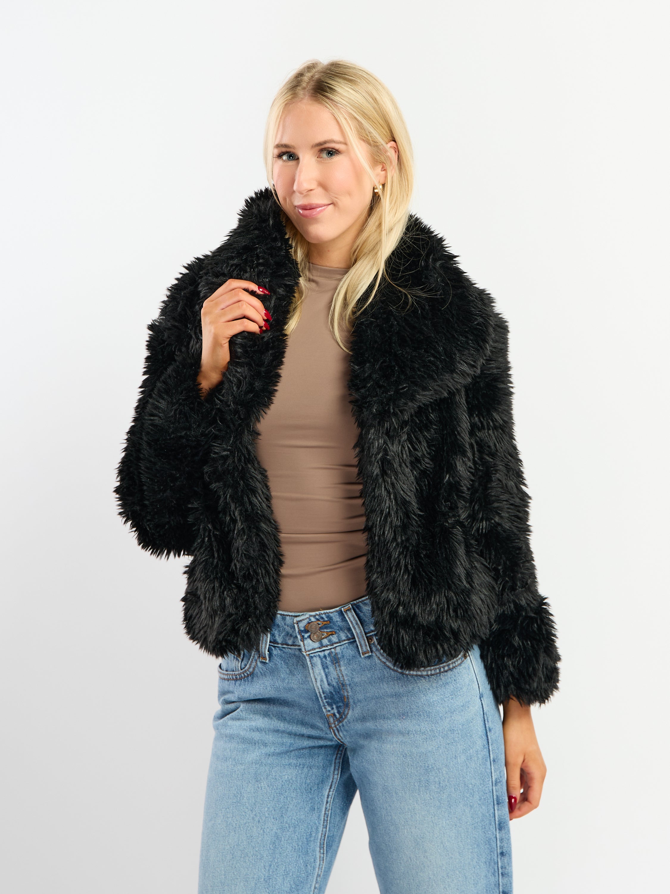 Fur Cropped Coat