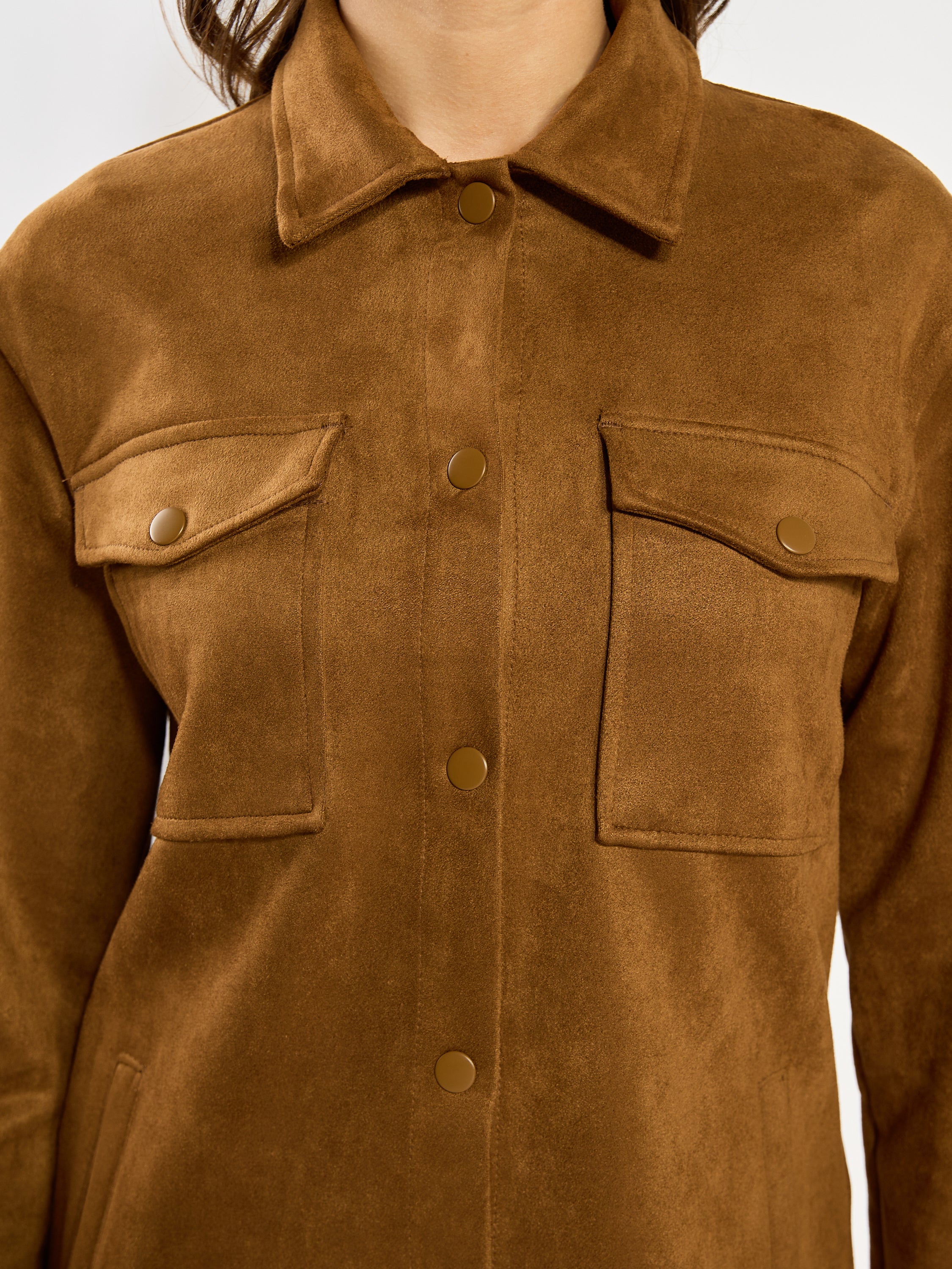 Tina Suede Shacket