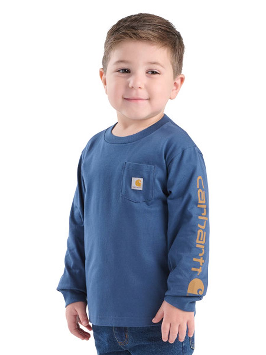 Carhartt Toddler Long Sleeve Graphic Pocket Tee