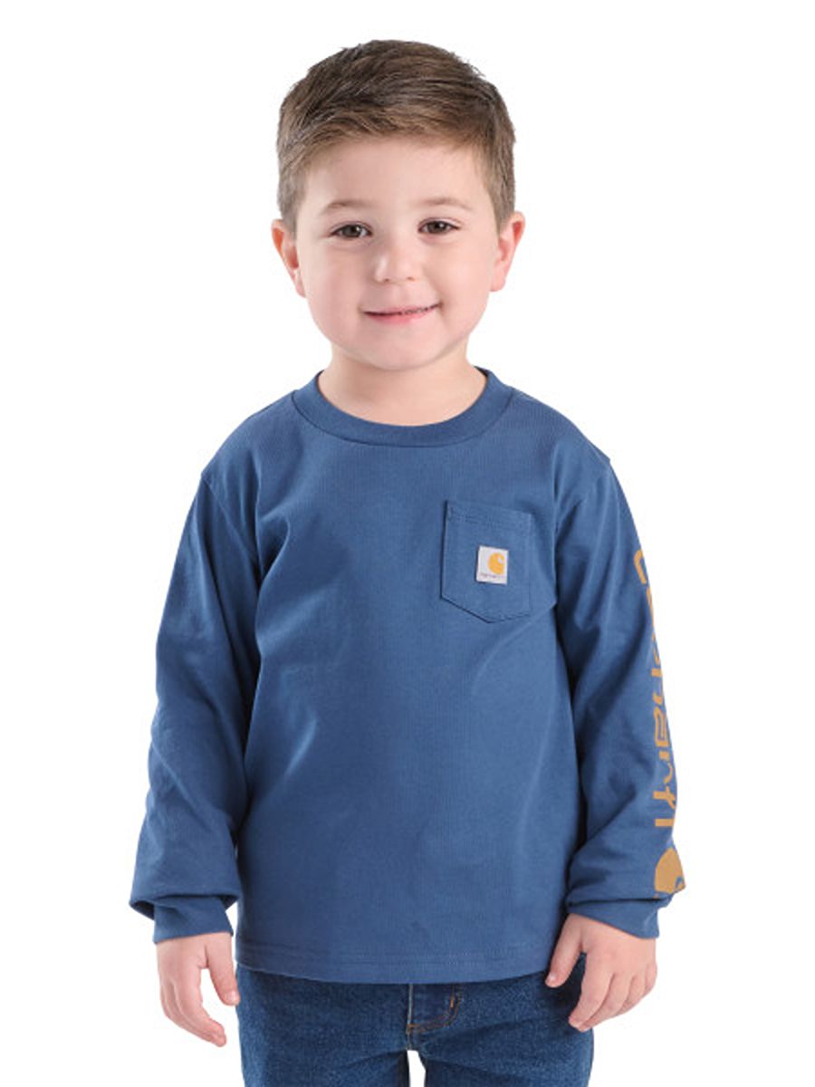 Carhartt Toddler Long Sleeve Graphic Pocket Tee