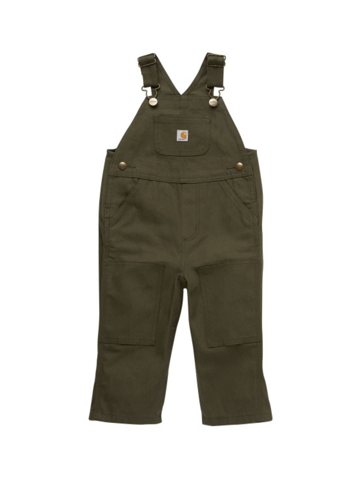 Carhartt Infant Olive Canvas Overalls