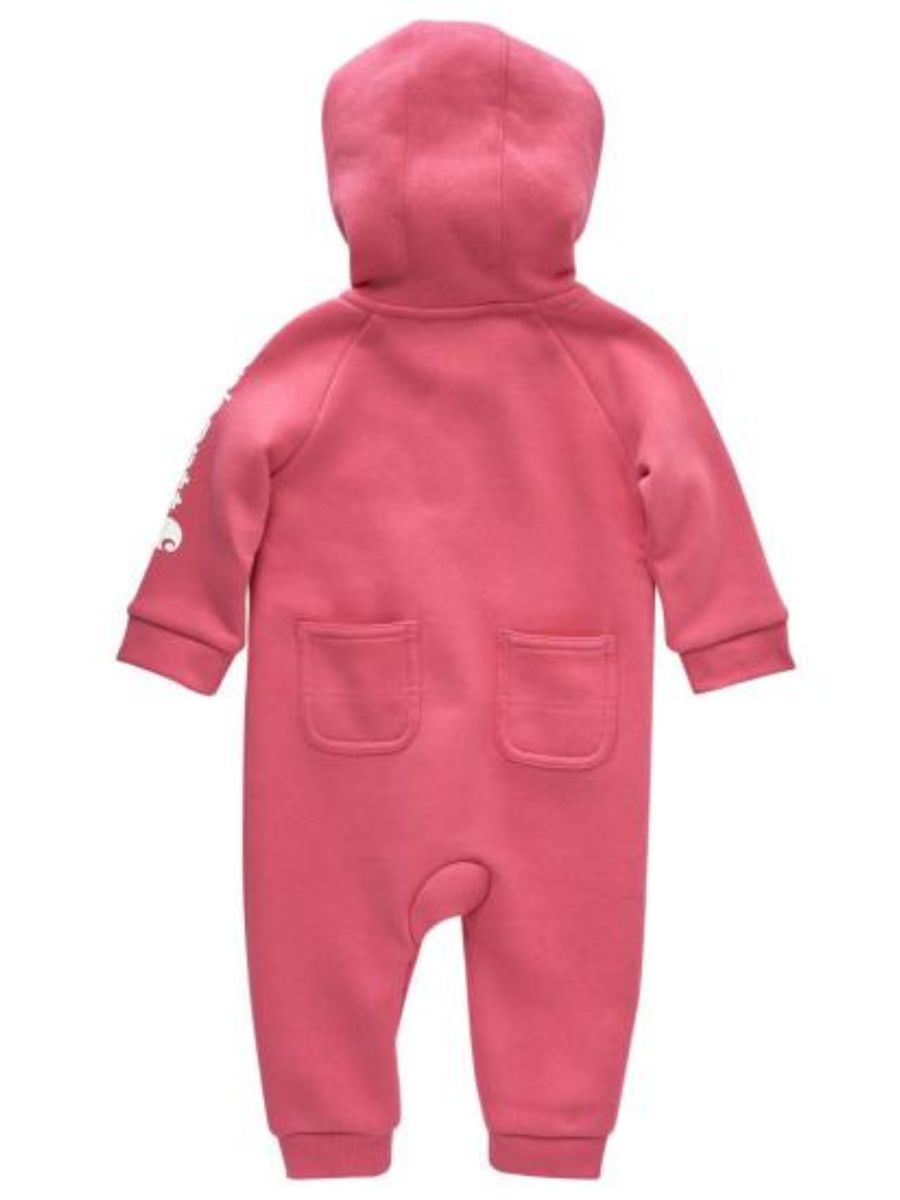Carhartt Infant Girls Fleece Zip Front Hooded Coverall