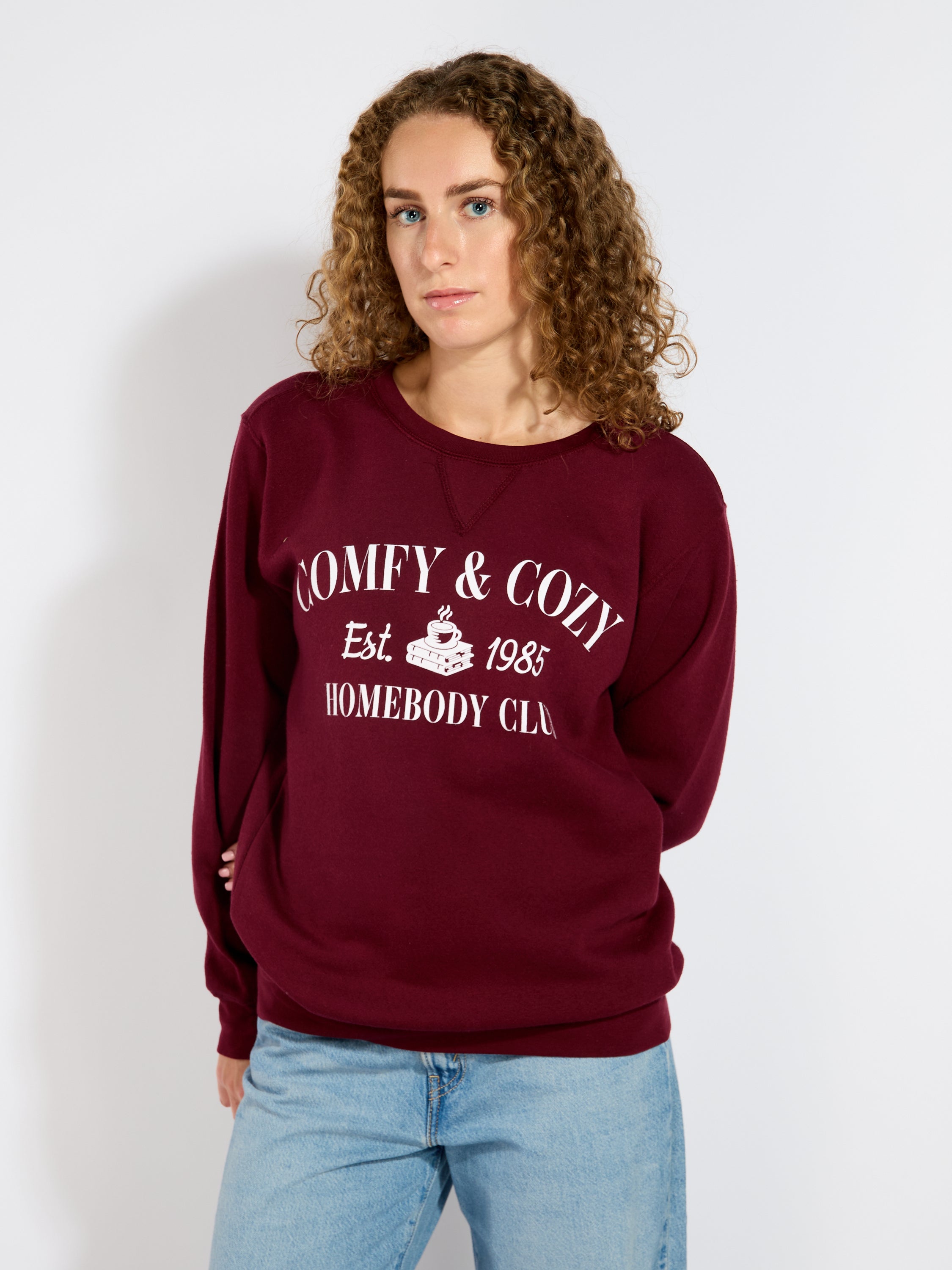 Comfy & Cozy Graphic Crewneck