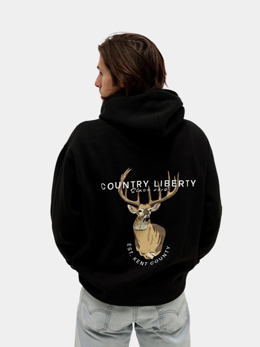 Country Liberty Deer Hoodie