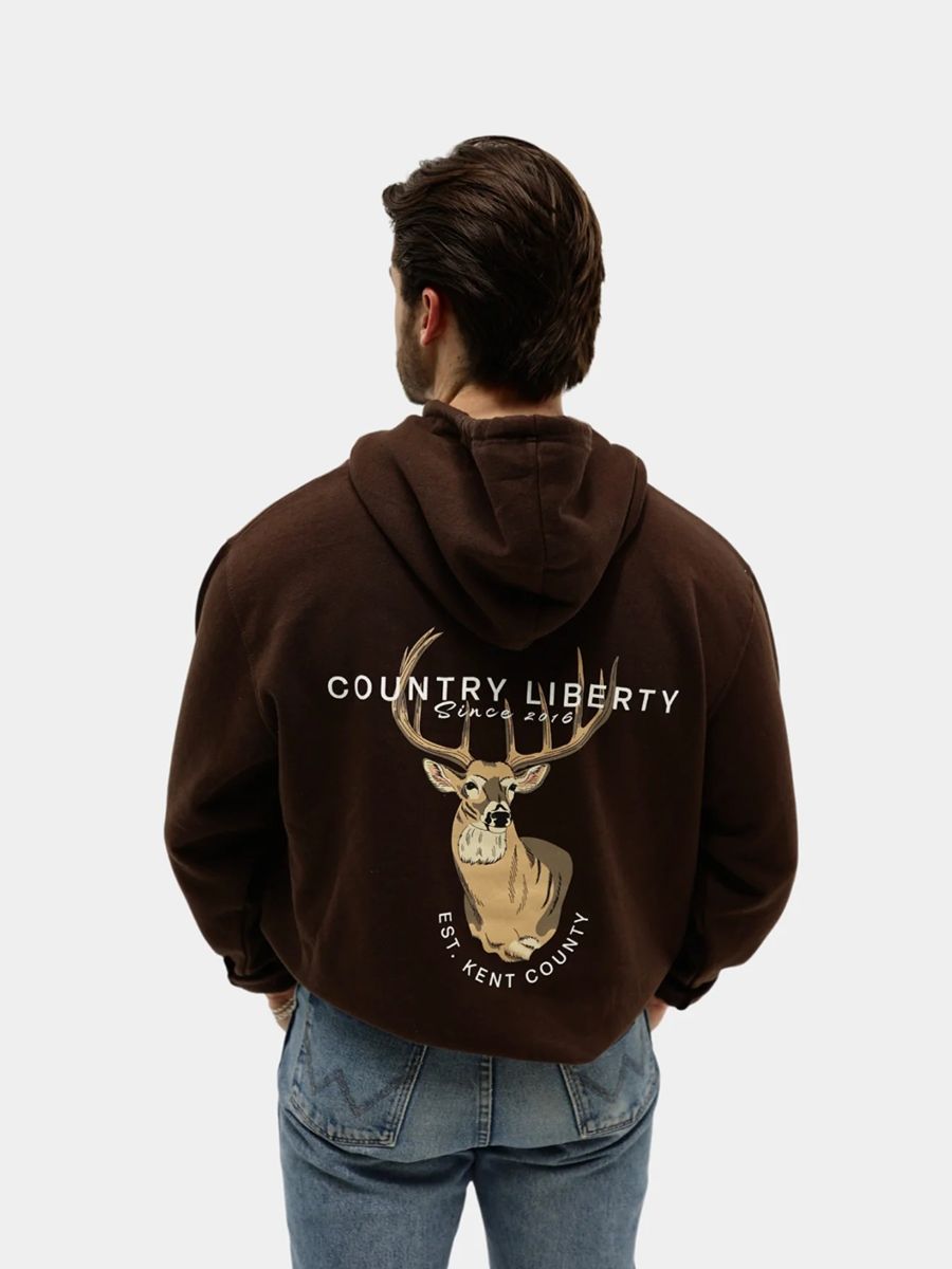 Country Liberty Deer Hoodie