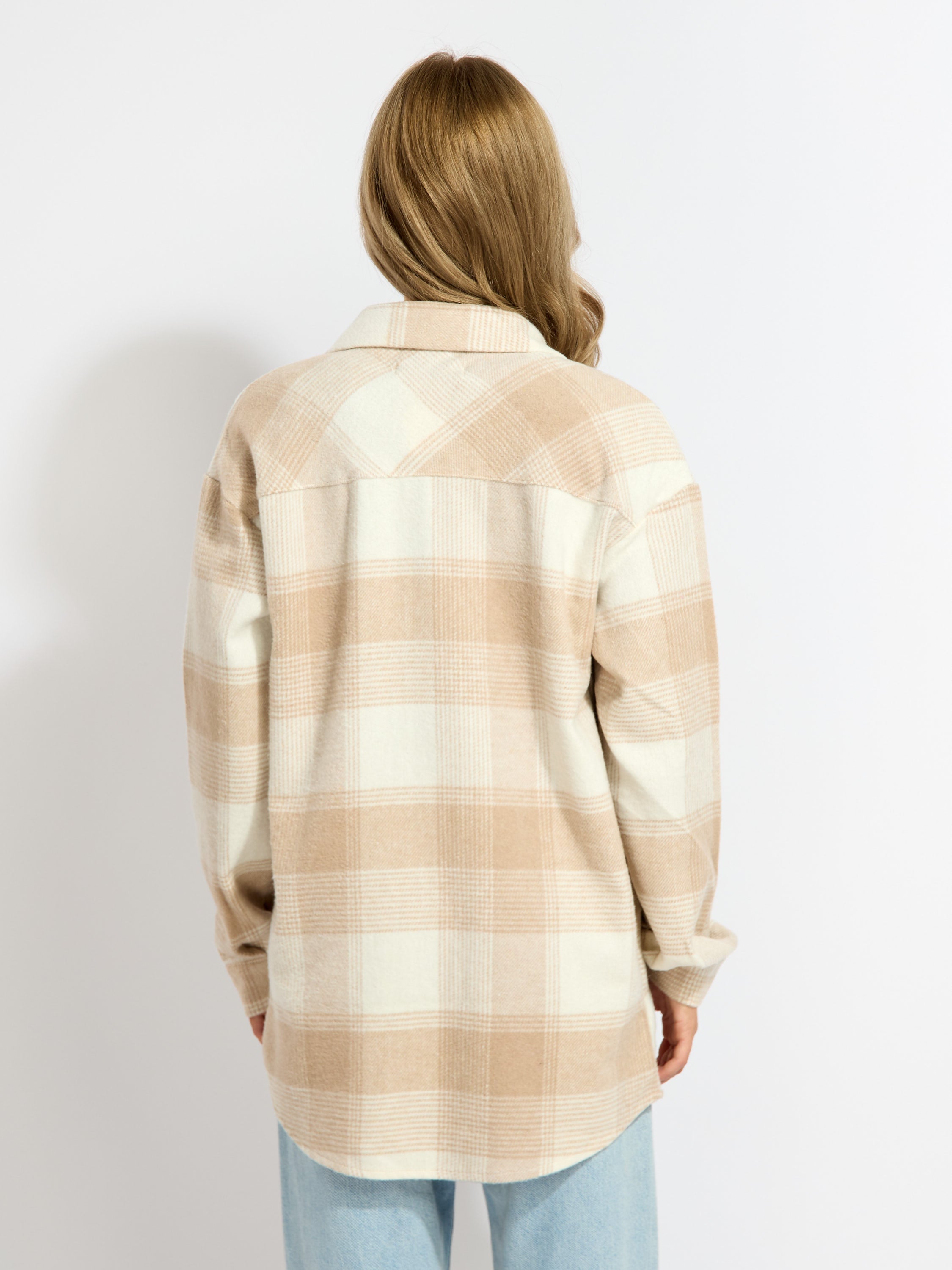 Flannel Plaid Oversized Shacket