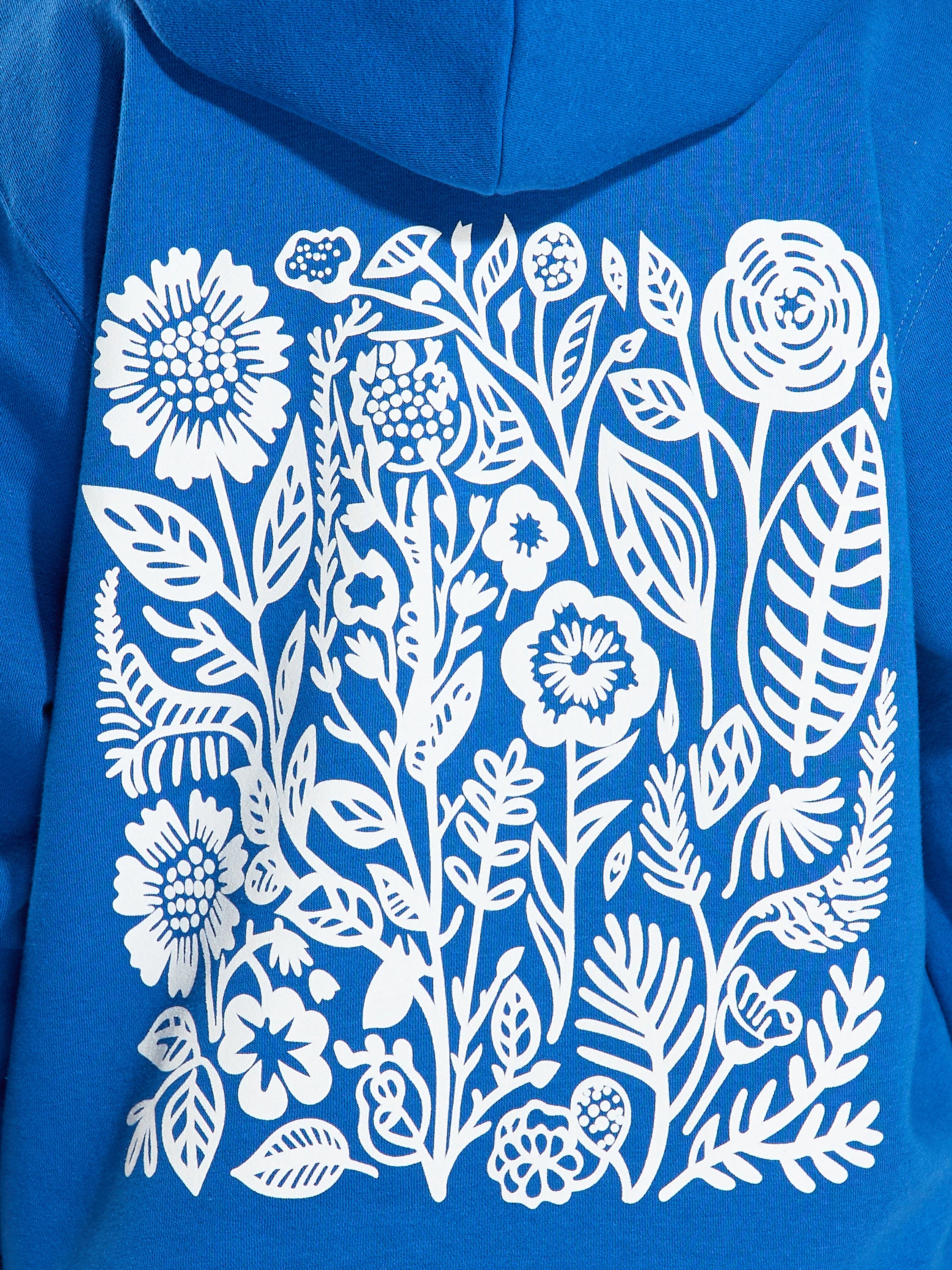 Floral Back Print Hoodie