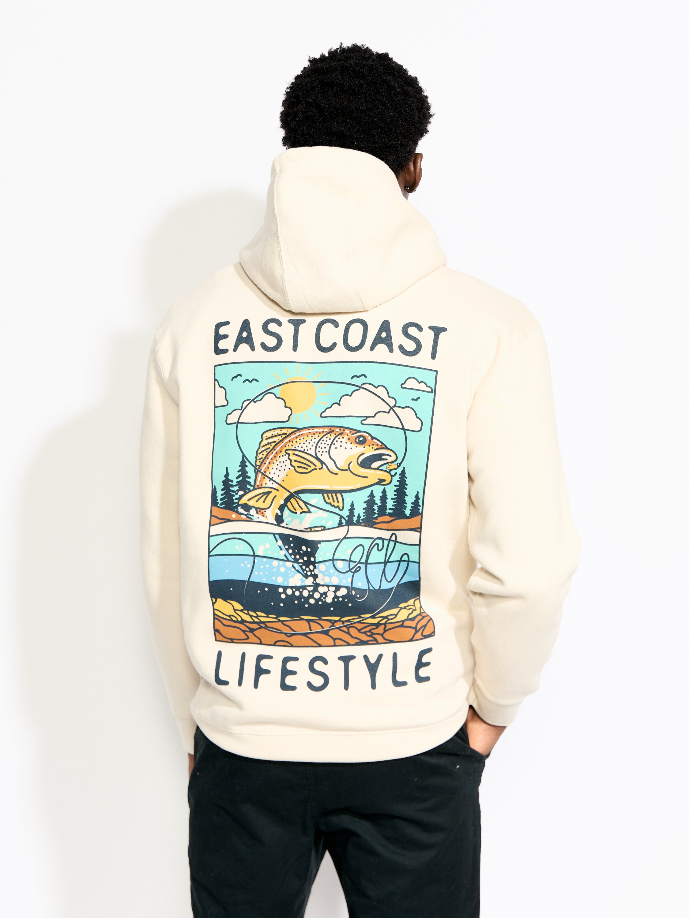 East Coast Lifestyle Fly Fishing Hoodie