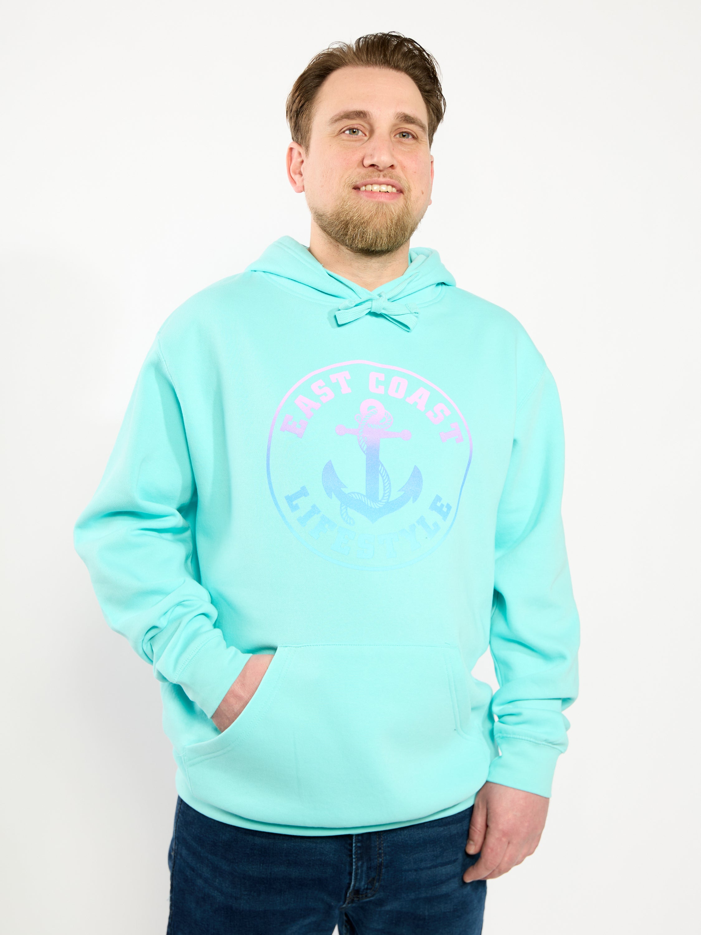 East Coast Lifestyle Gradient Anchor Hoodie