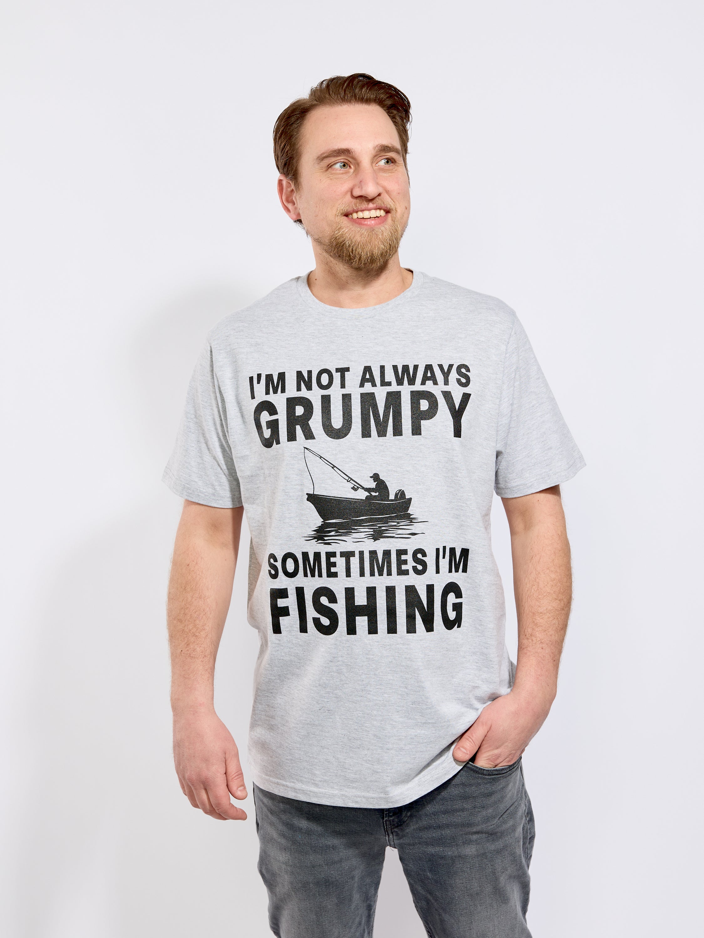 Not Grumpy Sometimes Fishing Tee