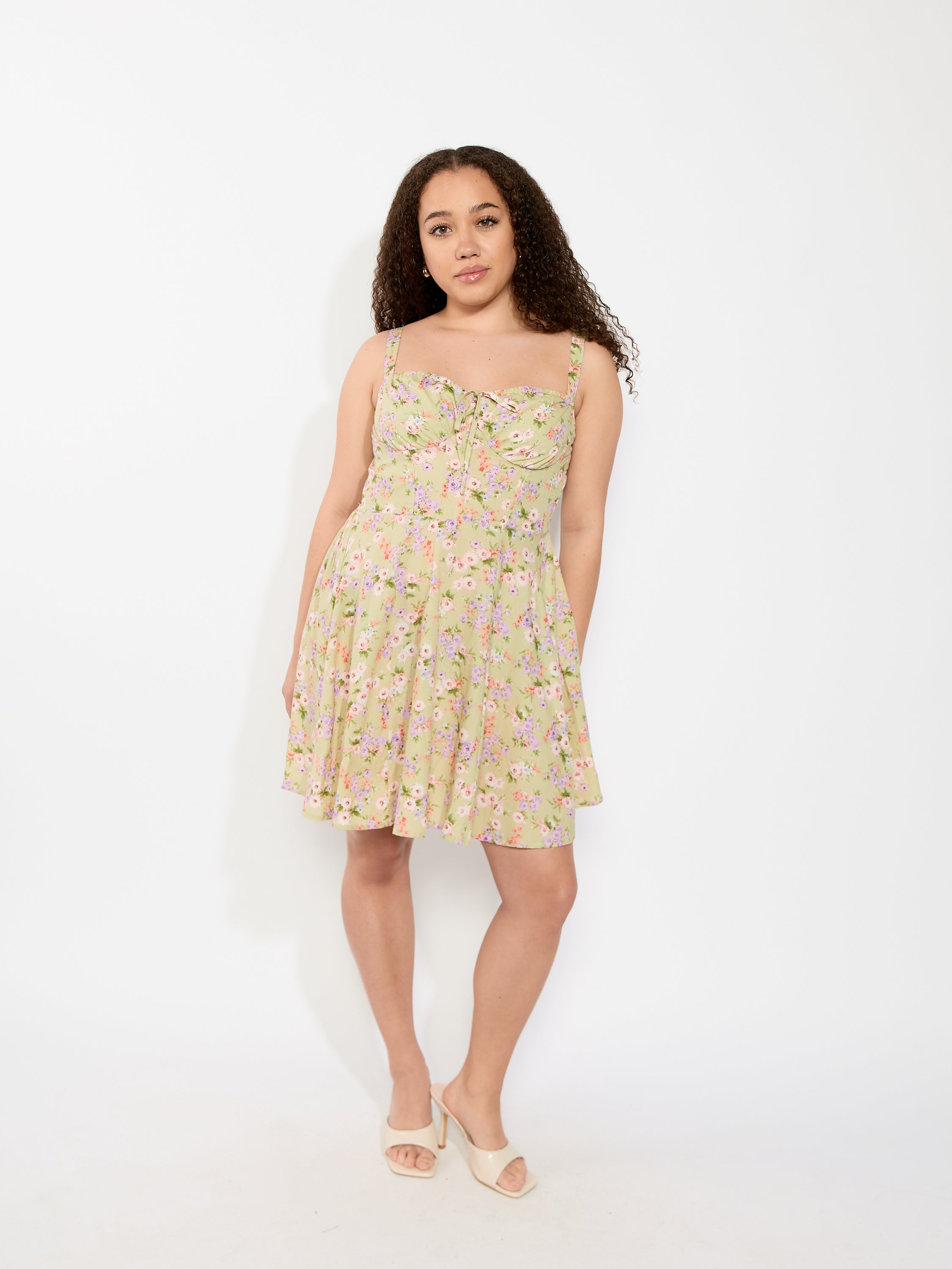 Ivy Floral Corset Mini Dress