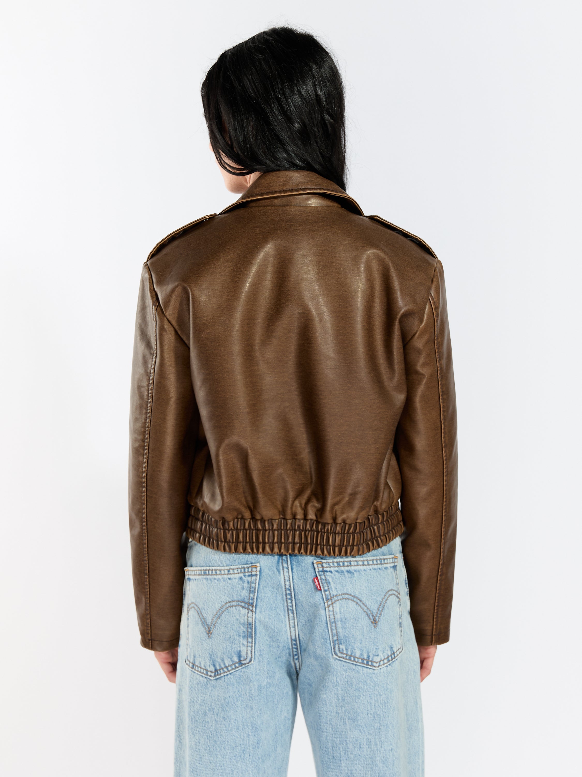 Jessie Faux Leather Jacket