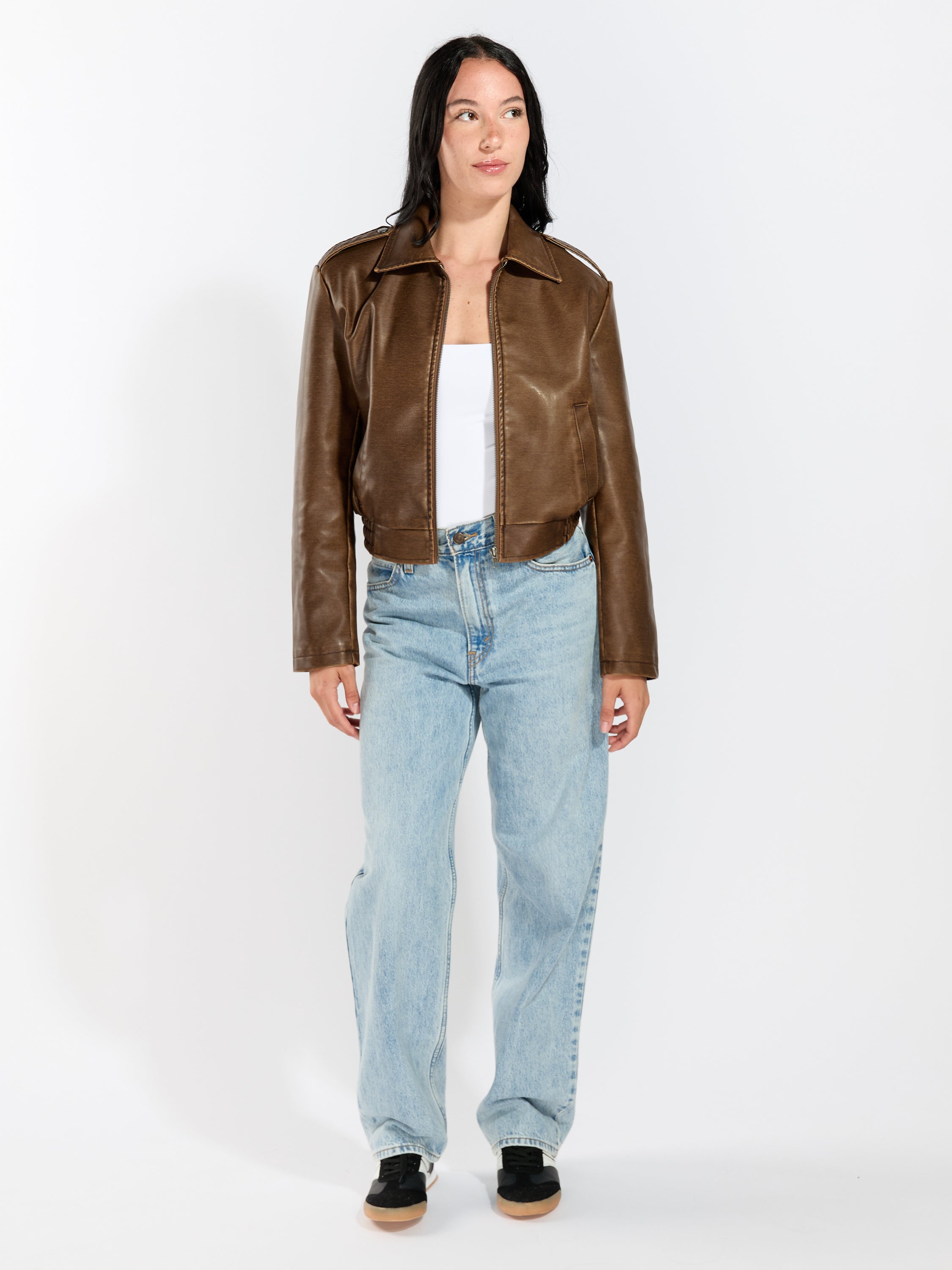 Jessie Faux Leather Jacket