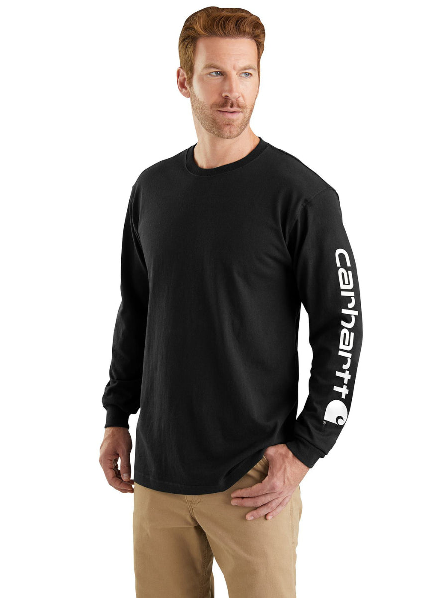 Carhartt Loose Fit Heavyweight Long Sleeve Logo Tee