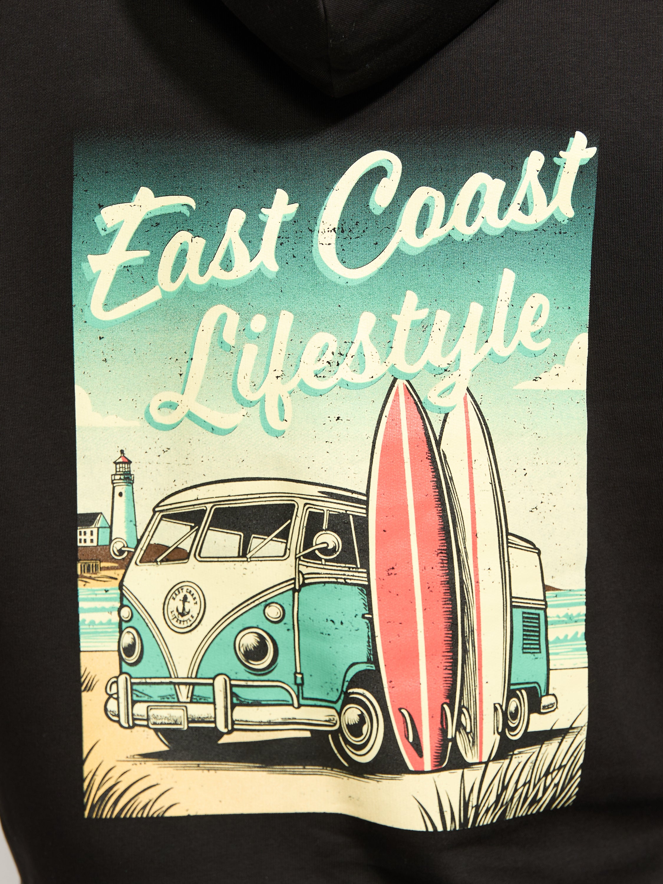 East Coast Lifestyle Lighthouse Surf Van Hoodie