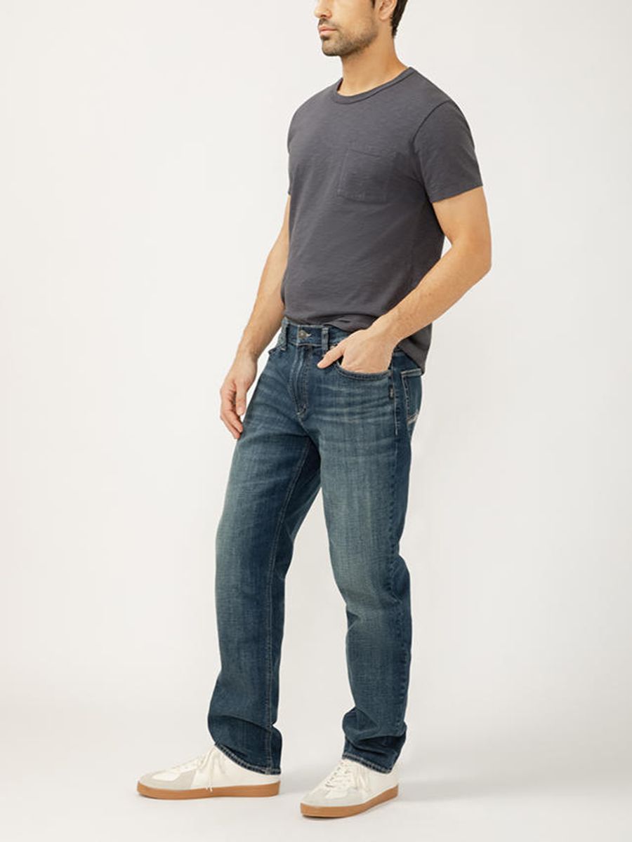 Silver Men's Eddie Dark Jean
