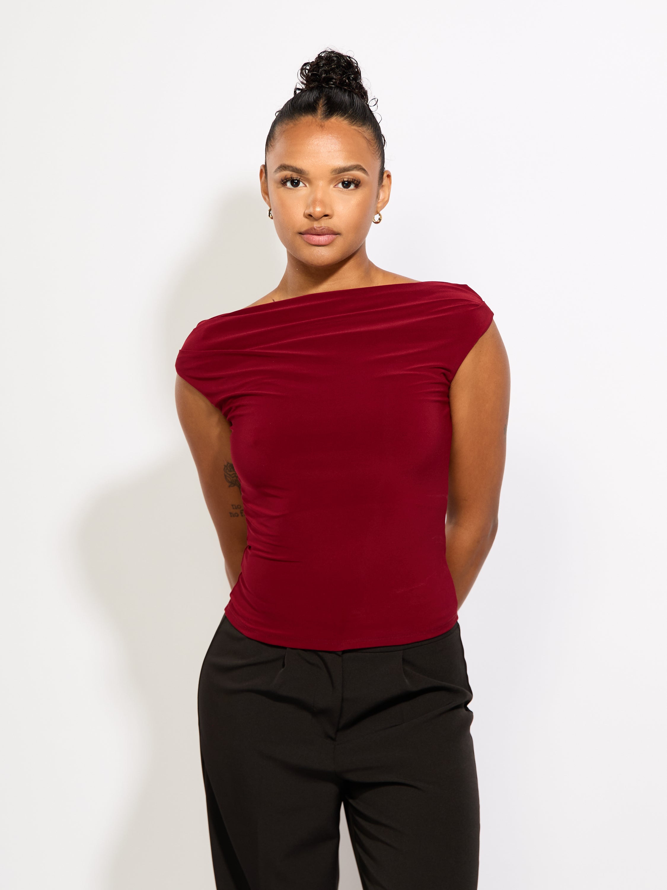 Jesse Off The Shoulder Jersey Top
