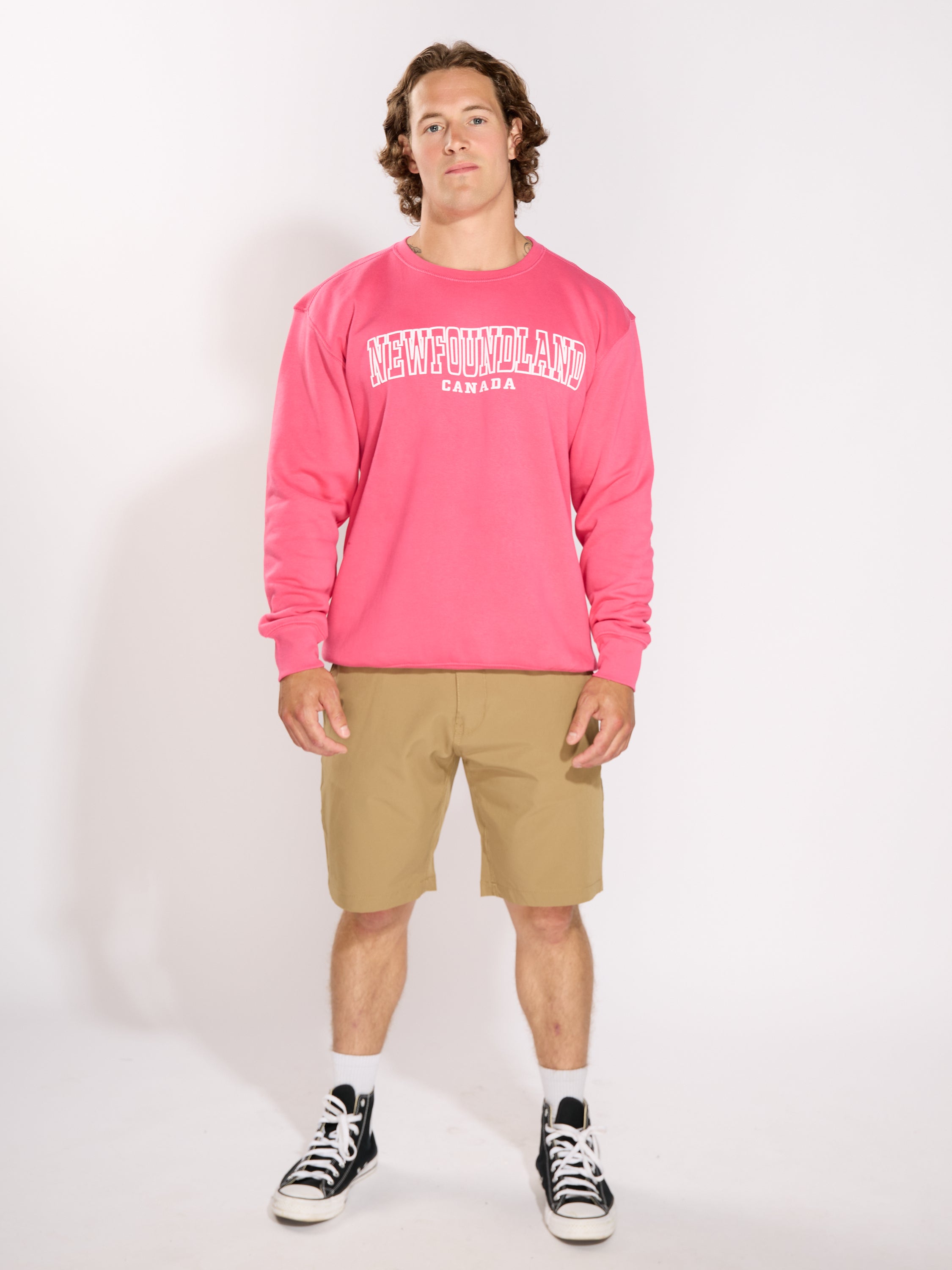 Newfoundland Stencil Puff Crew Sweatshirt