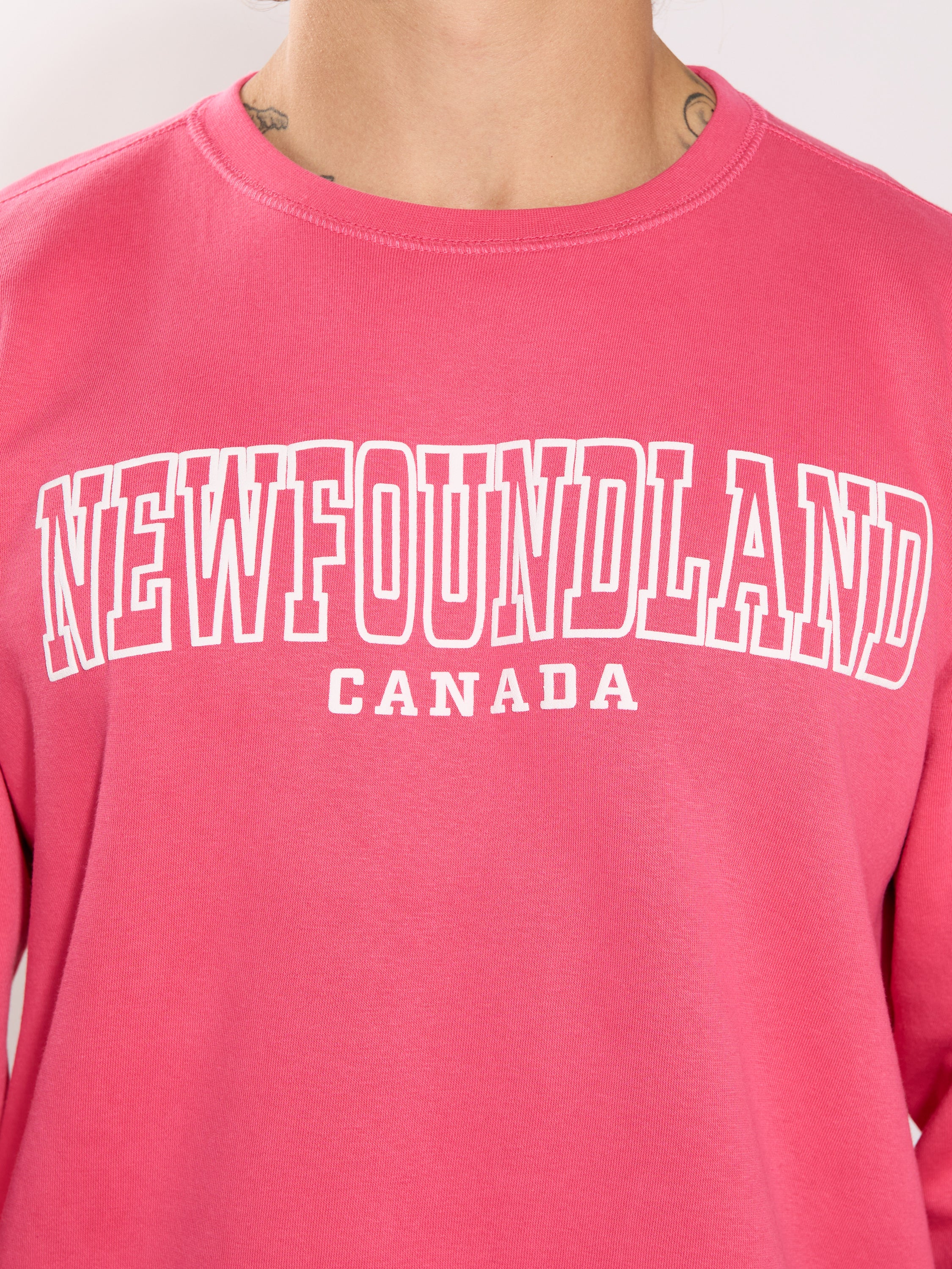 Newfoundland Stencil Puff Crew Sweatshirt