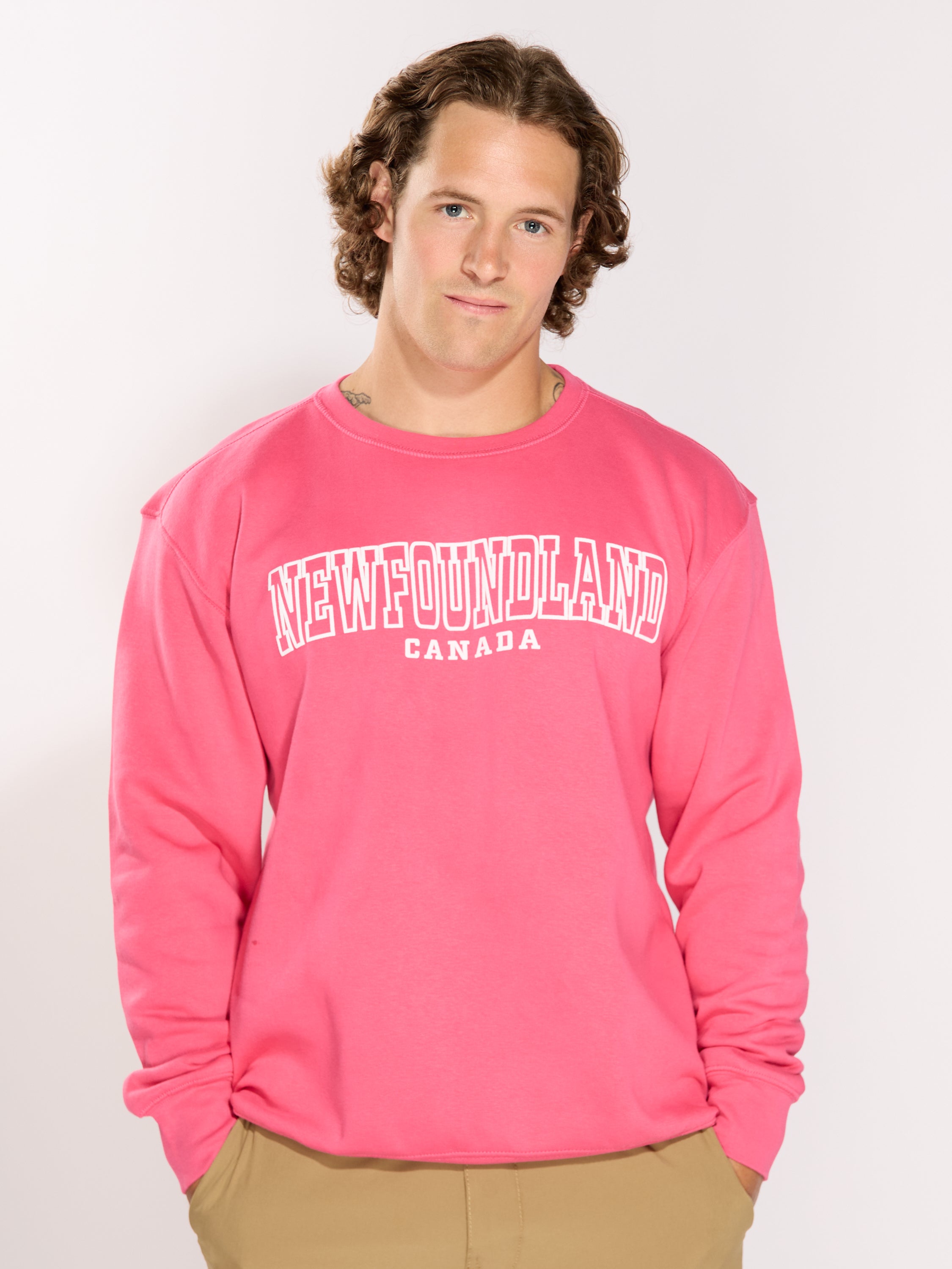 Newfoundland Stencil Puff Crew Sweatshirt
