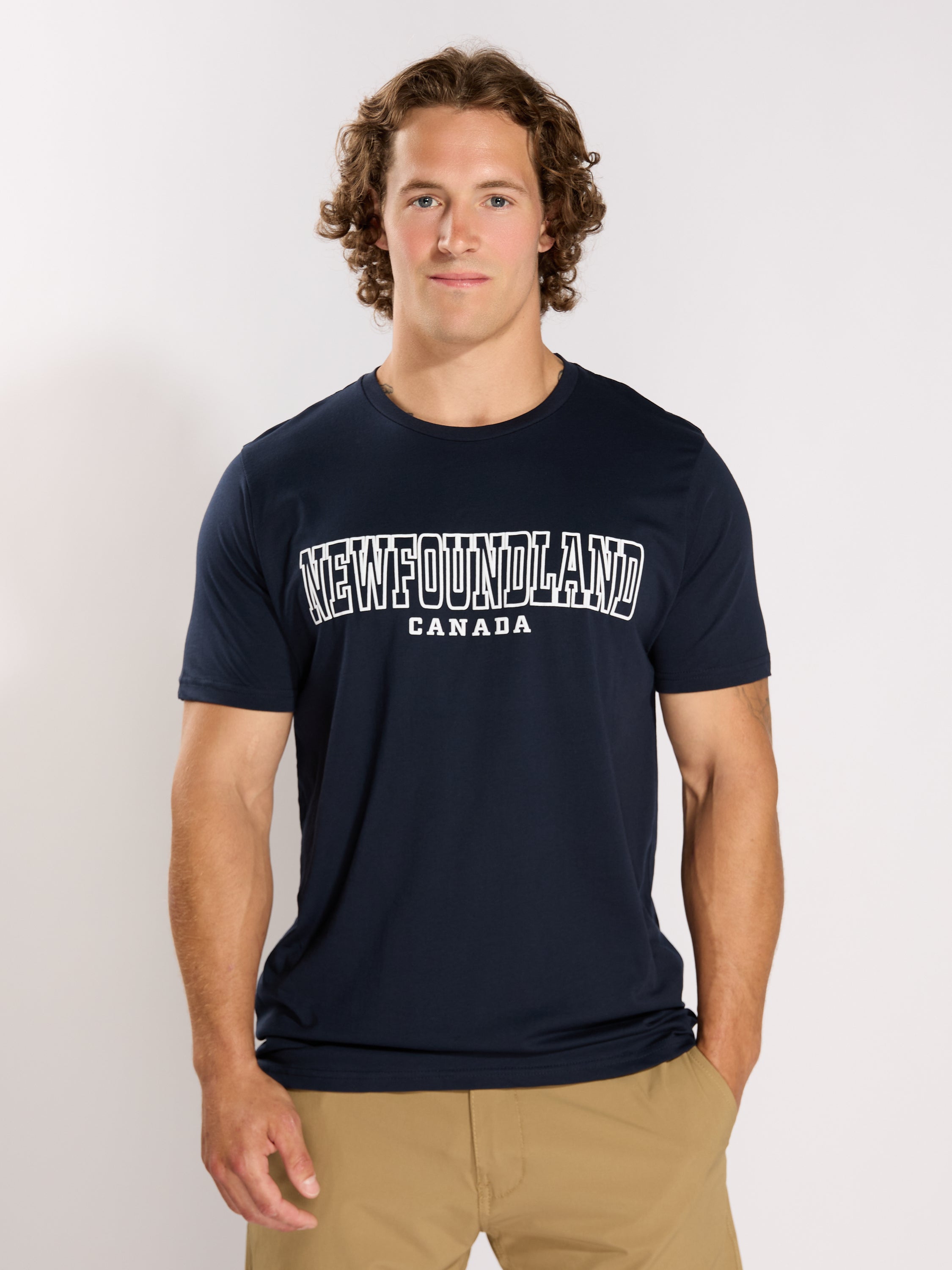 Newfoundland Stencil Puff Tee