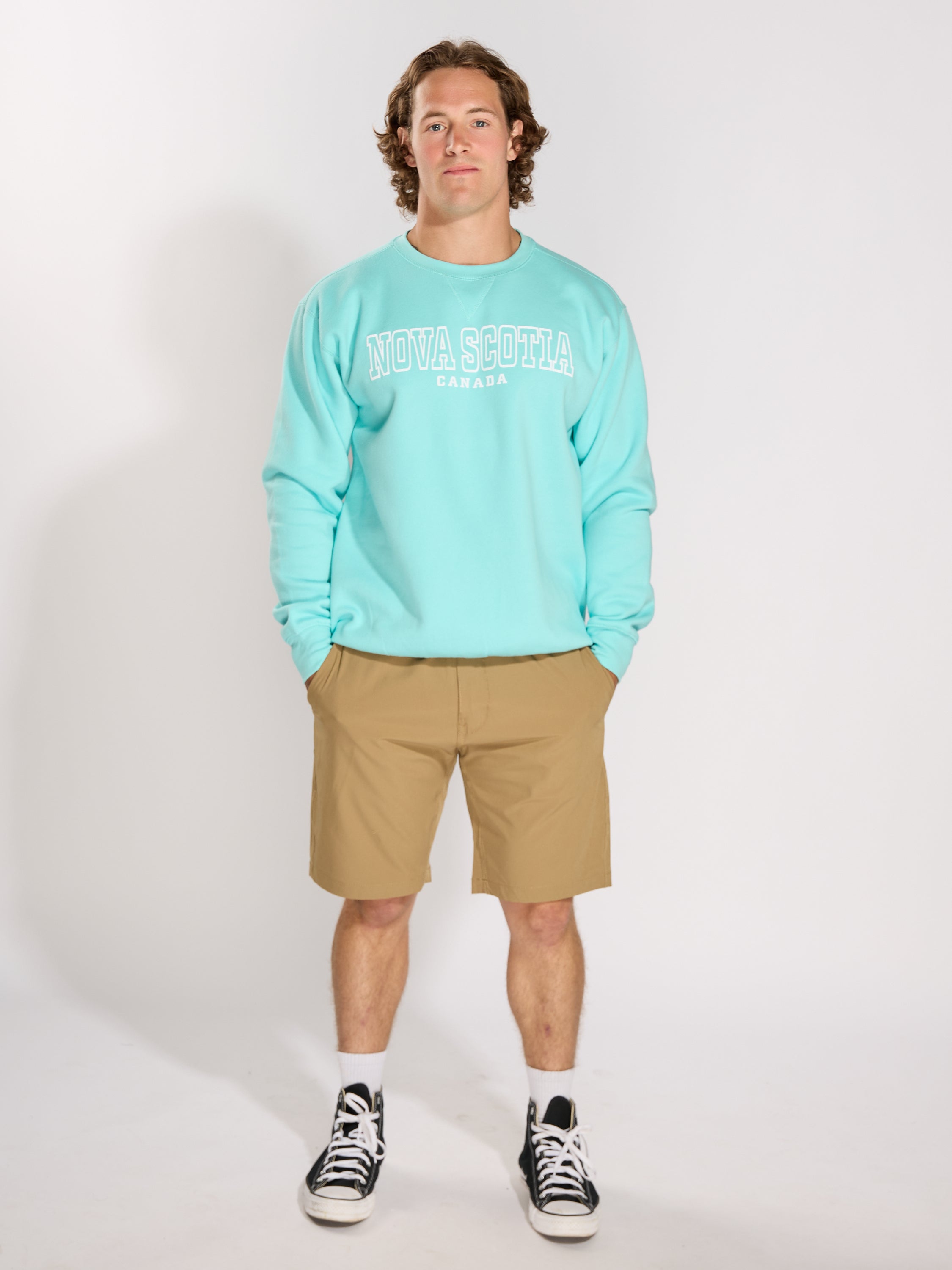 Nova Scotia Stencil Puff Crew Sweatshirt