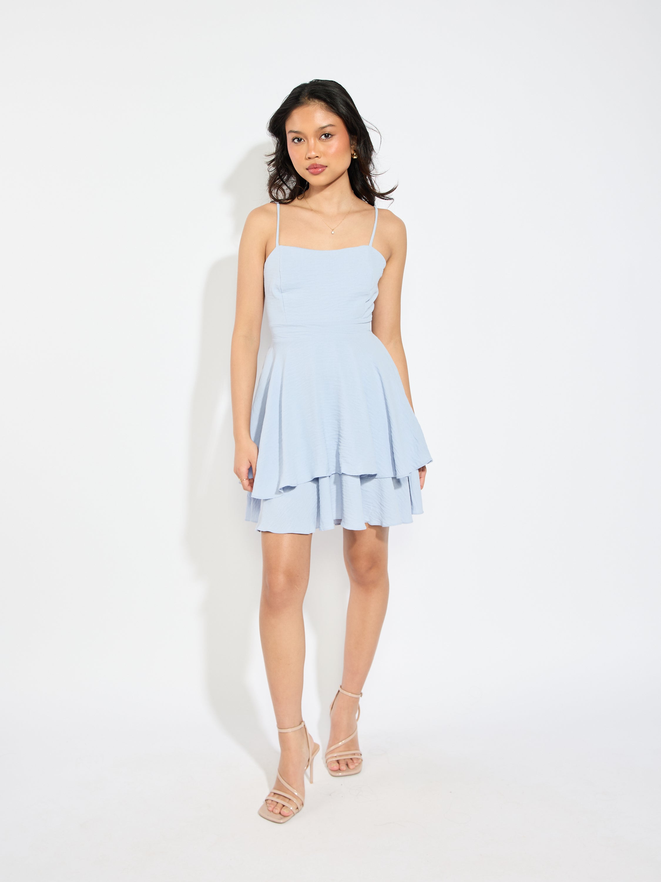 Debbie Double Layer Tie Back Dress
