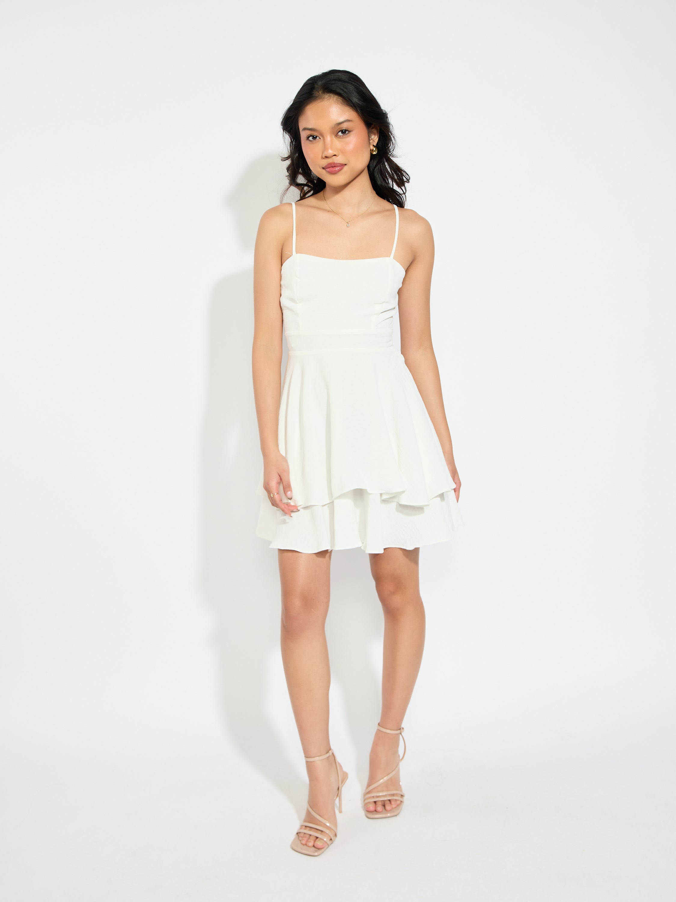 Debbie Double Layer Tie Back Dress