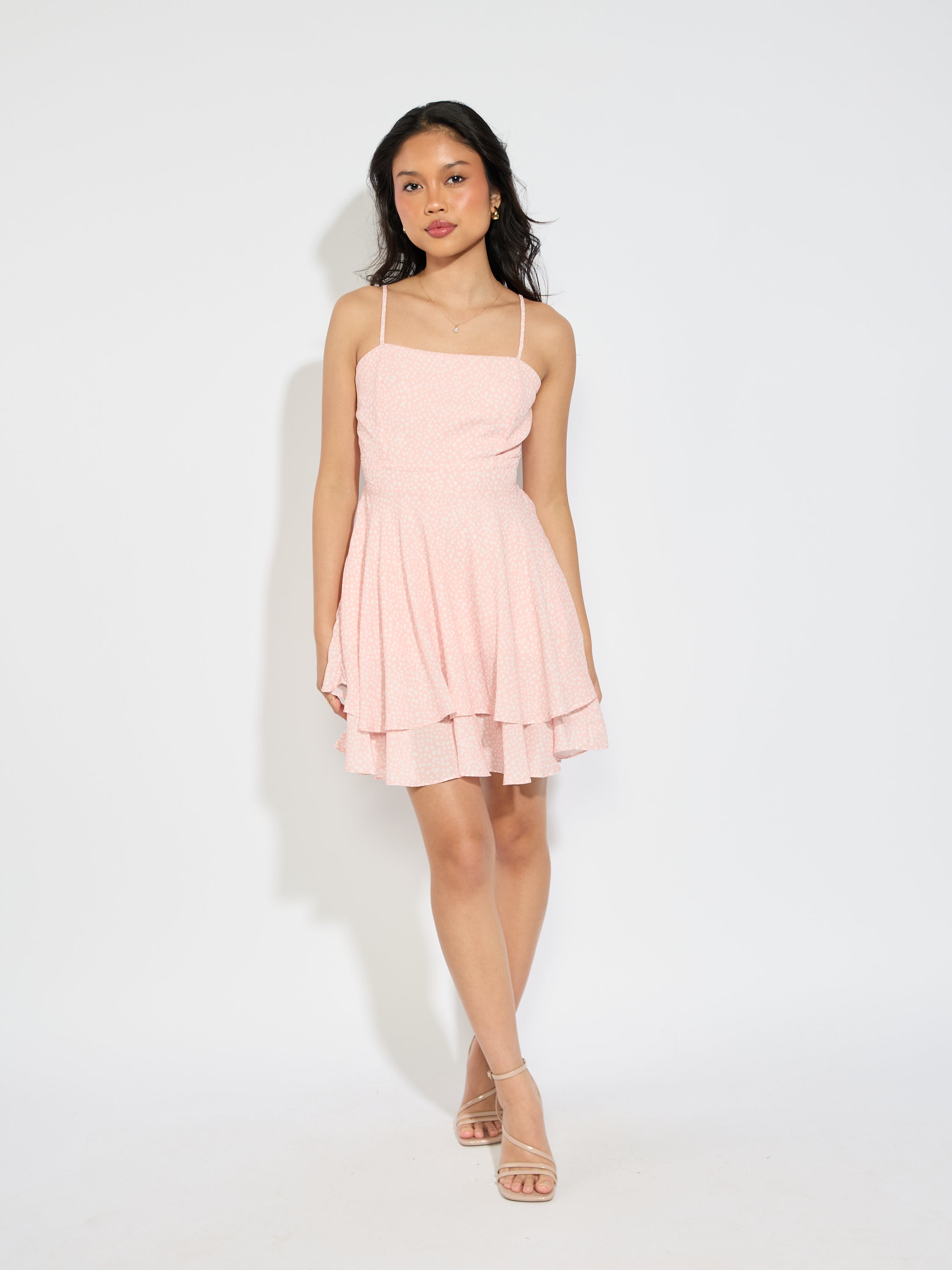 Smash Dot Tie Layer Dress
