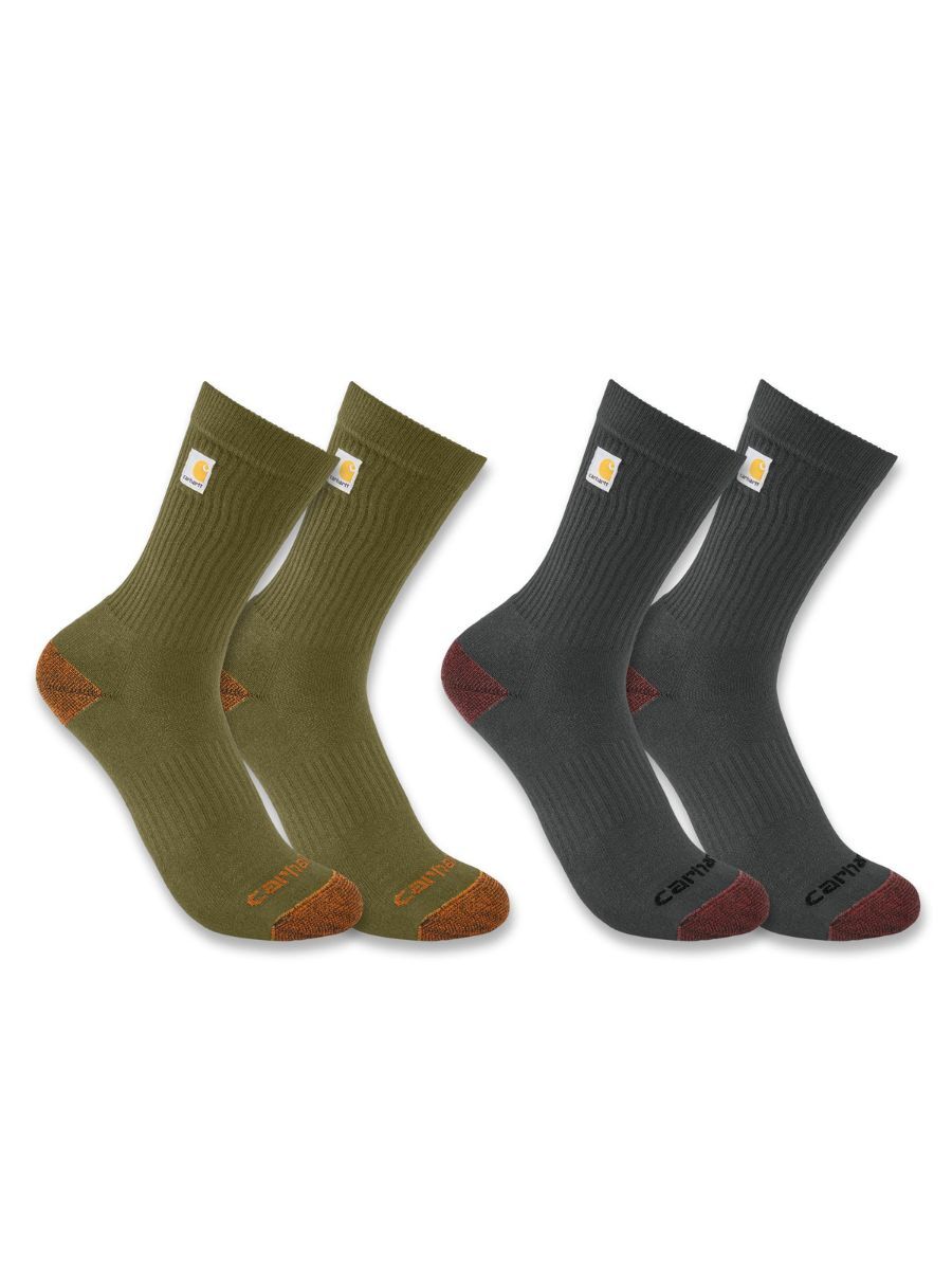 Carhartt Midweight Crew Socks 2-Pack