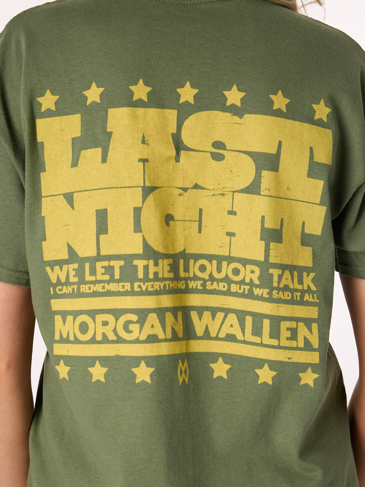 Morgan Wallen Last Night Olive Tee