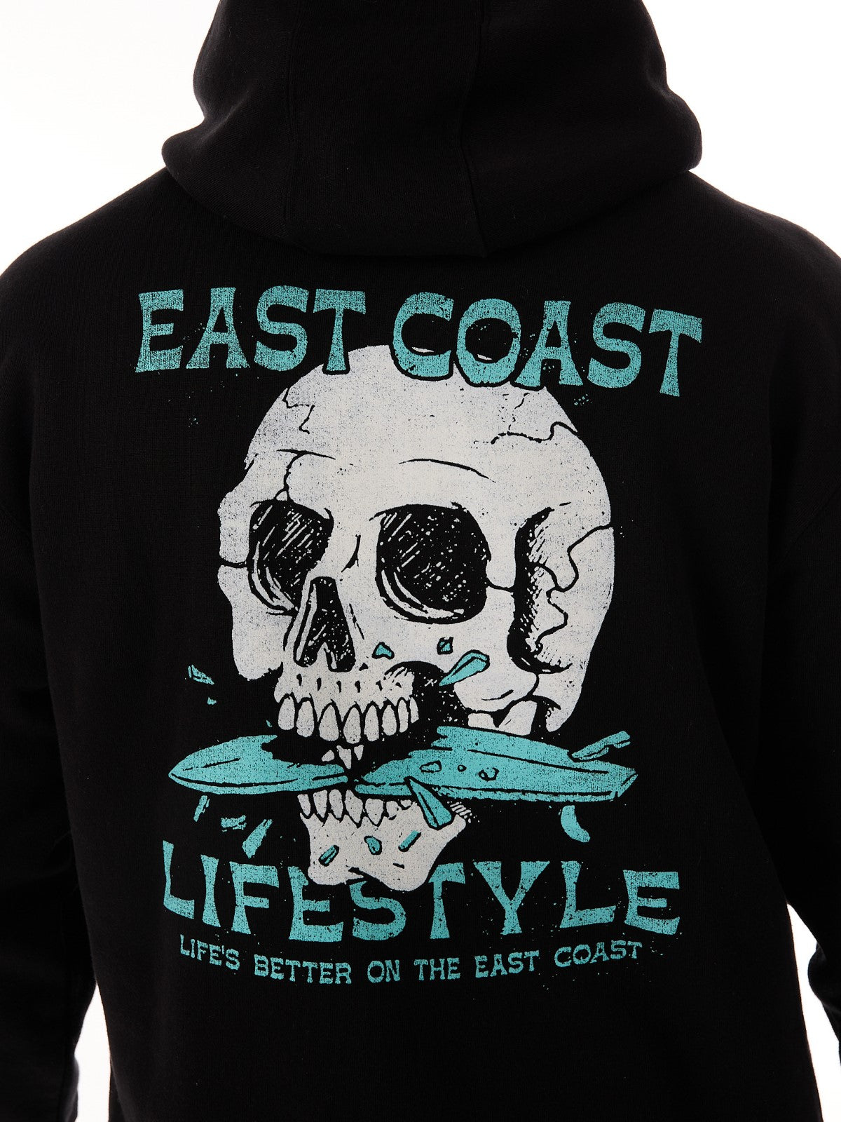 East Coast Lifestyle Surfboard Skeleton Hoodie